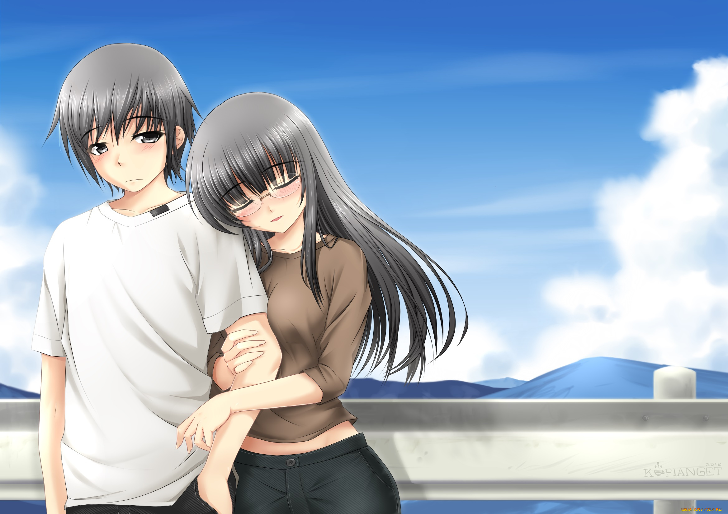 аниме, *unknown, , другое, девушка, мужчина