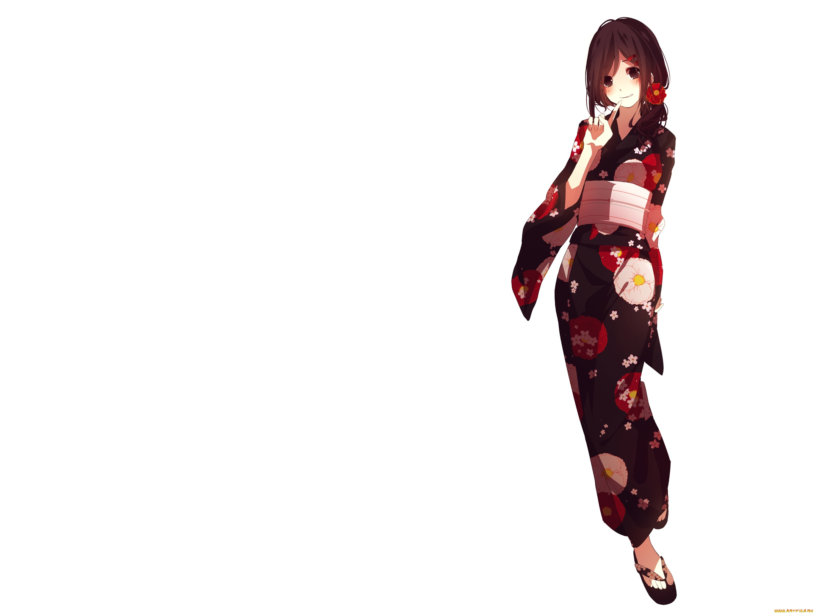 аниме, mekakucity, actors, белый, фон, шатенка, девушка, арт, kagerou, project