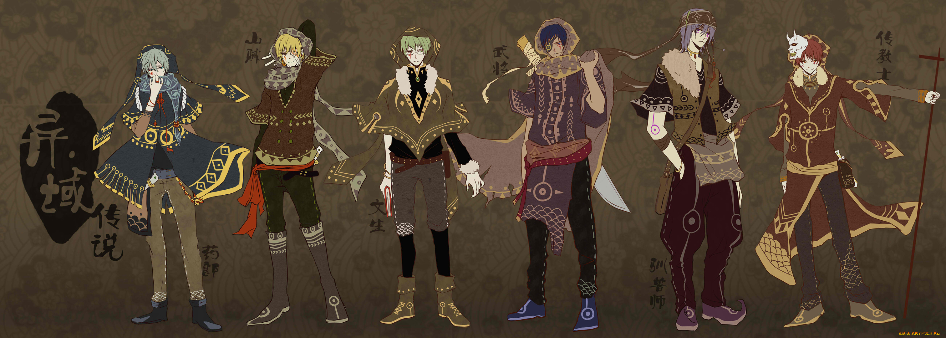 аниме, kuroko, no, baske, murasakibara, atsushi, kise, ryouta, midorima, shintarou, aomine, daiki, tetsuya, kuroko, akashi, seijuurou, традиционная, одежда