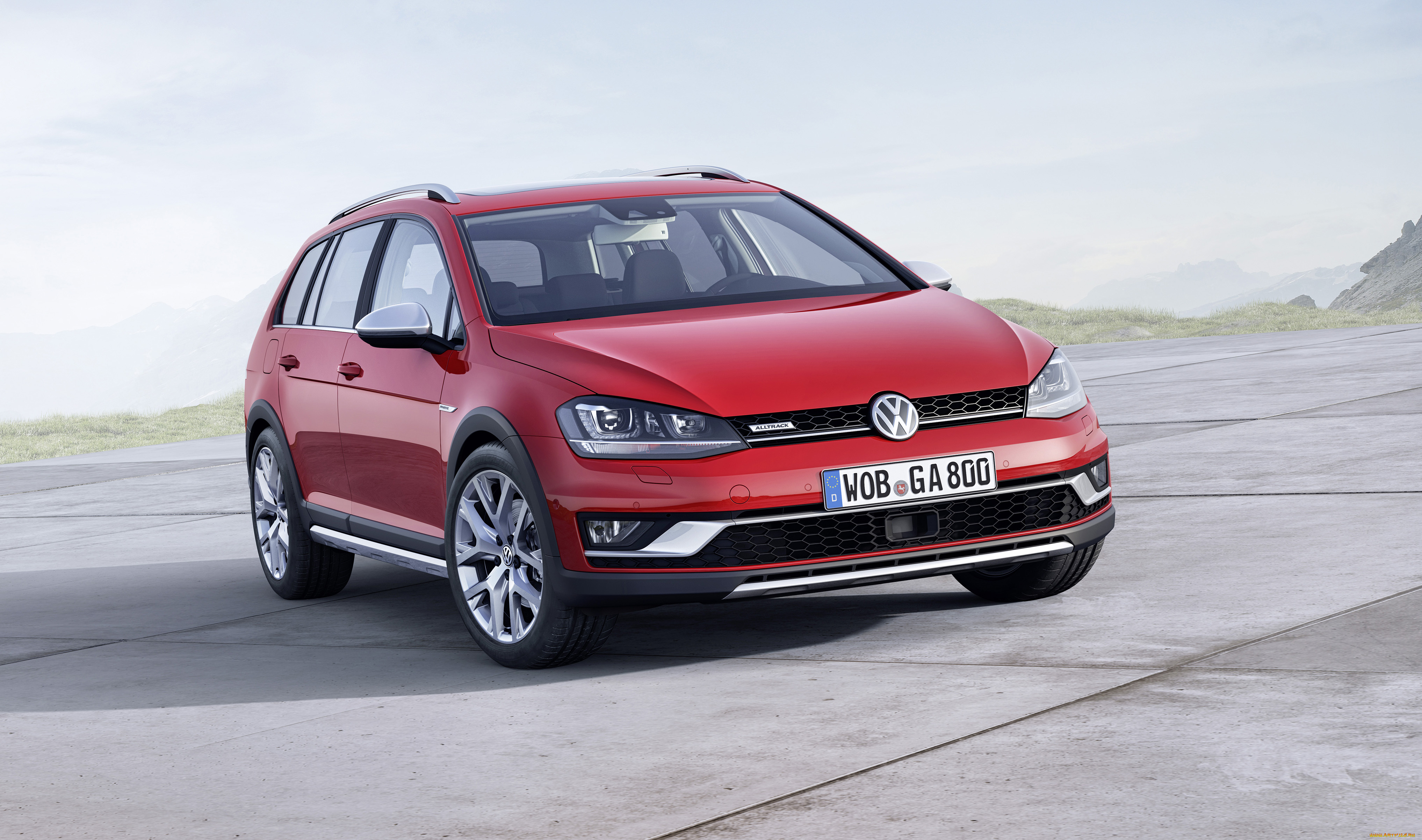 автомобили, volkswagen, красный, 2014г, typ, 5g, alltrack, golf