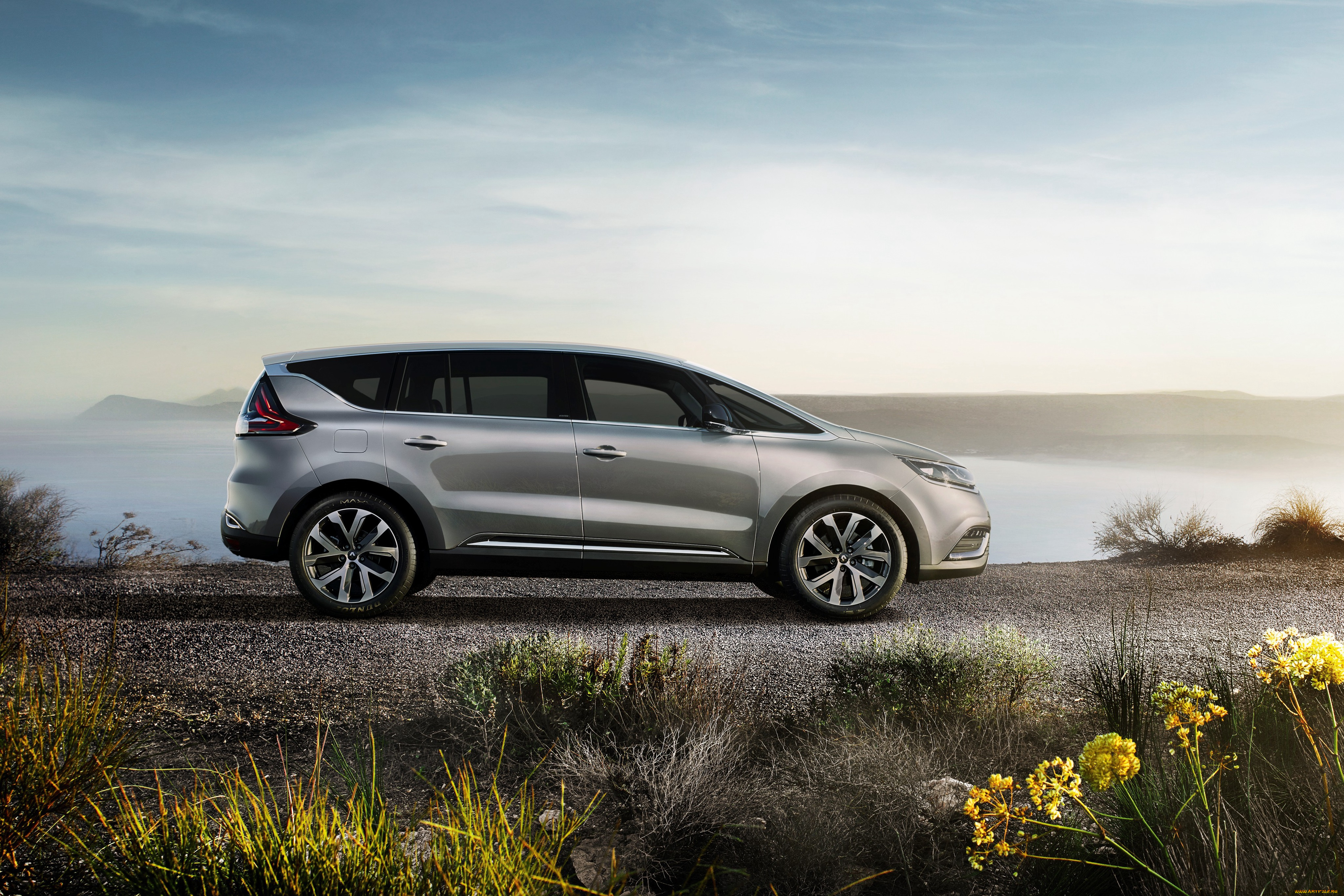 автомобили, renault, espace, серый, 2015г