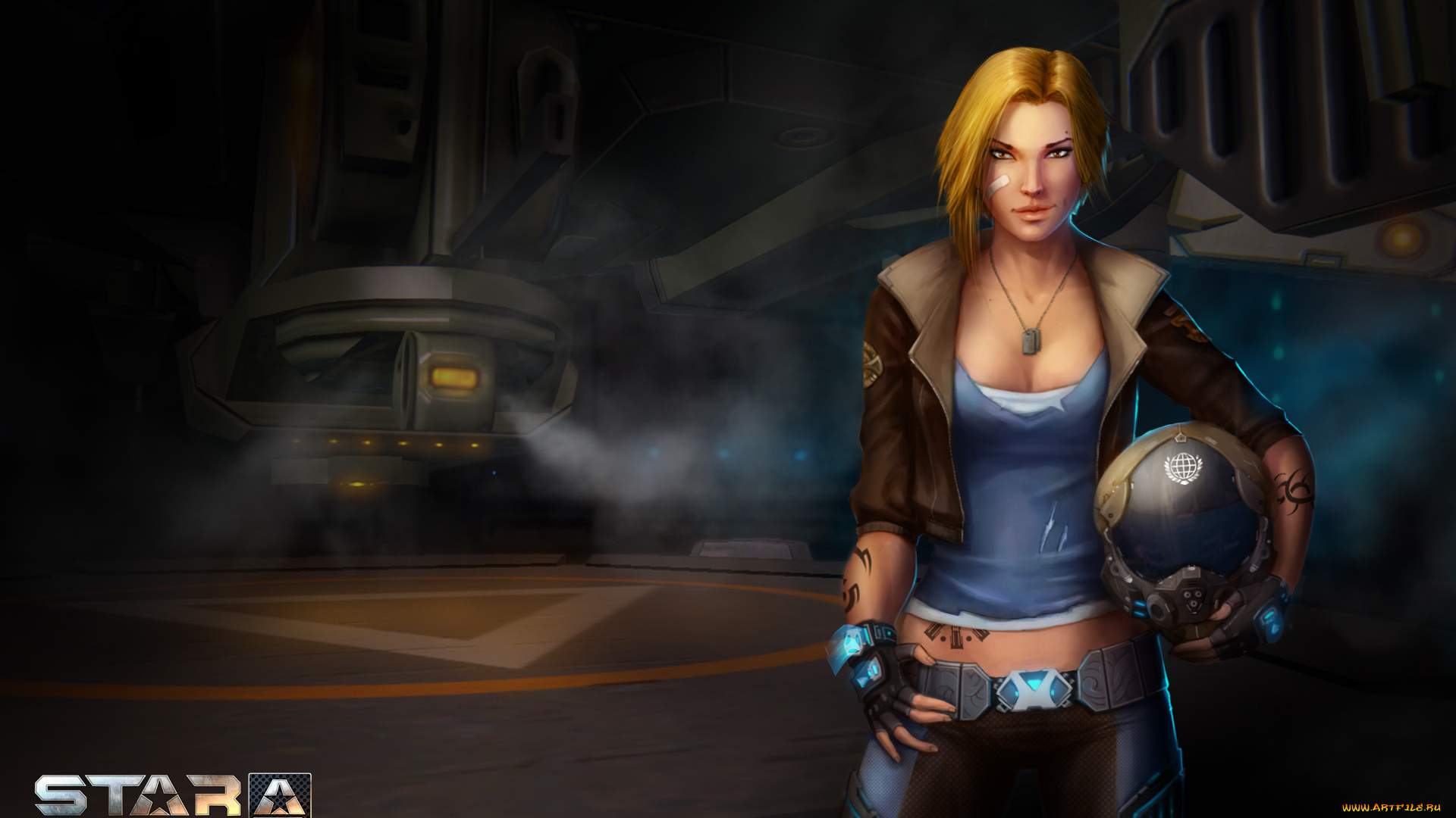 видео, игры, star, conflict, фон, взгляд, девушка