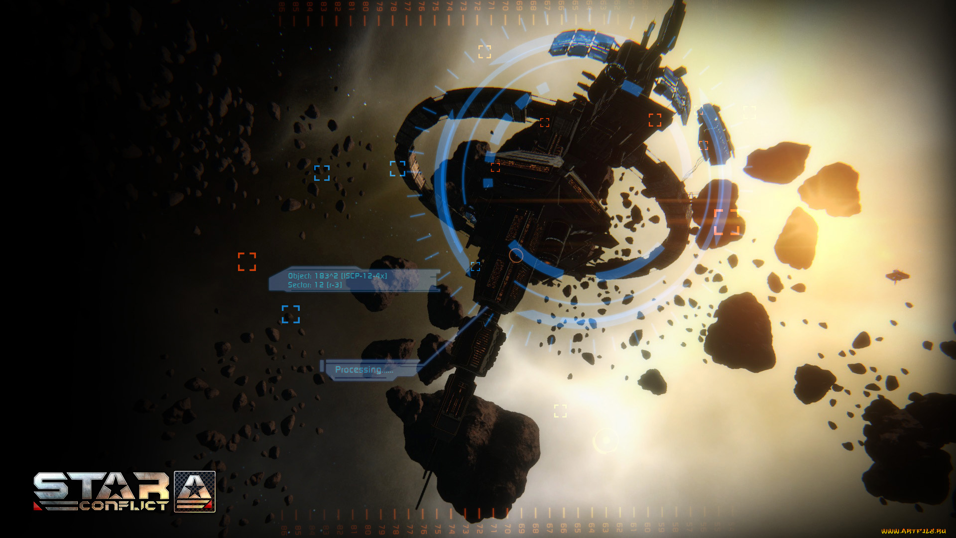 видео, игры, star, conflict, метеориты, полет, космический, корабль, вселенная