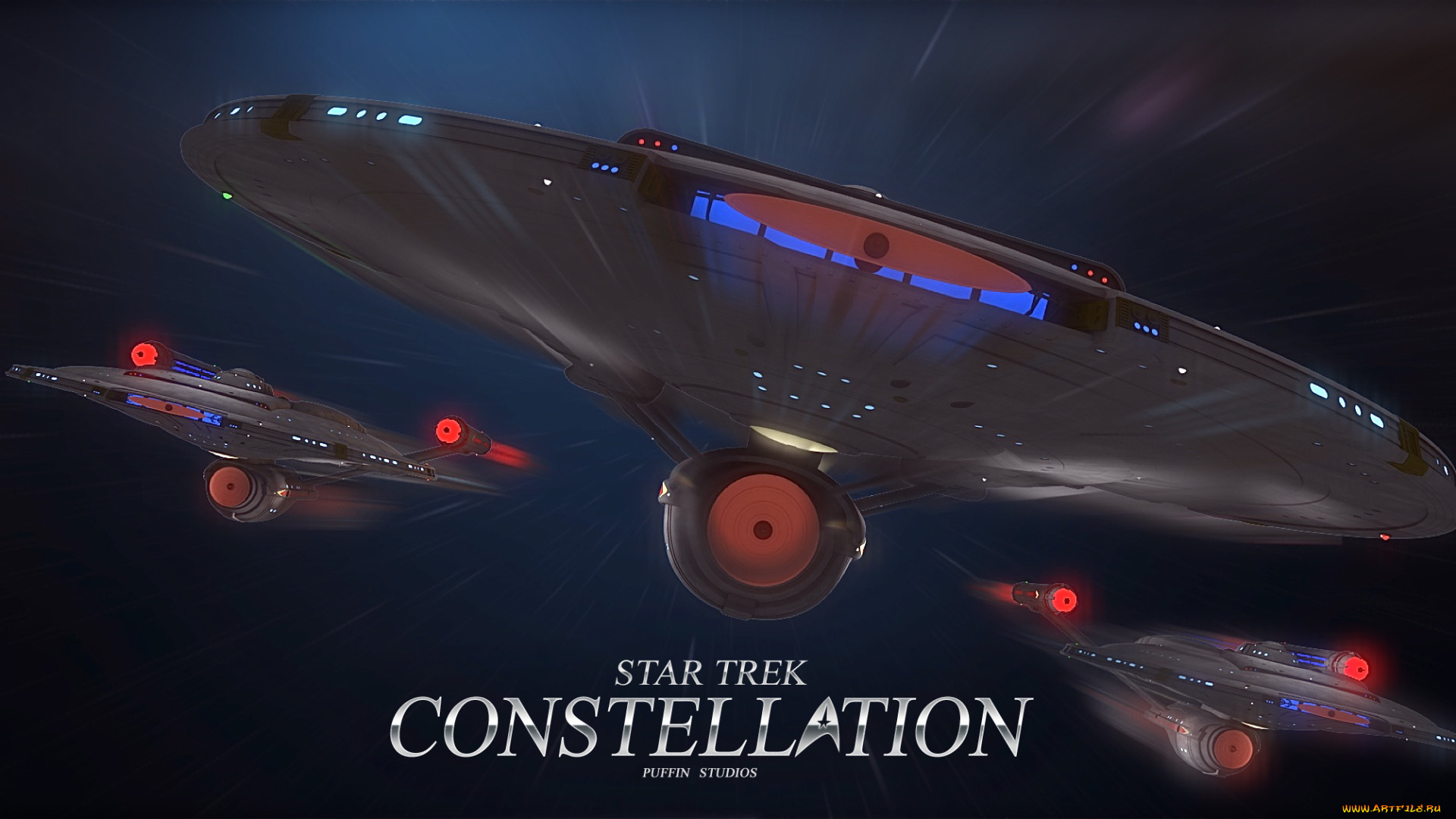 видео, игры, star, trek, constellation, космический, корабль, полет, вселенная