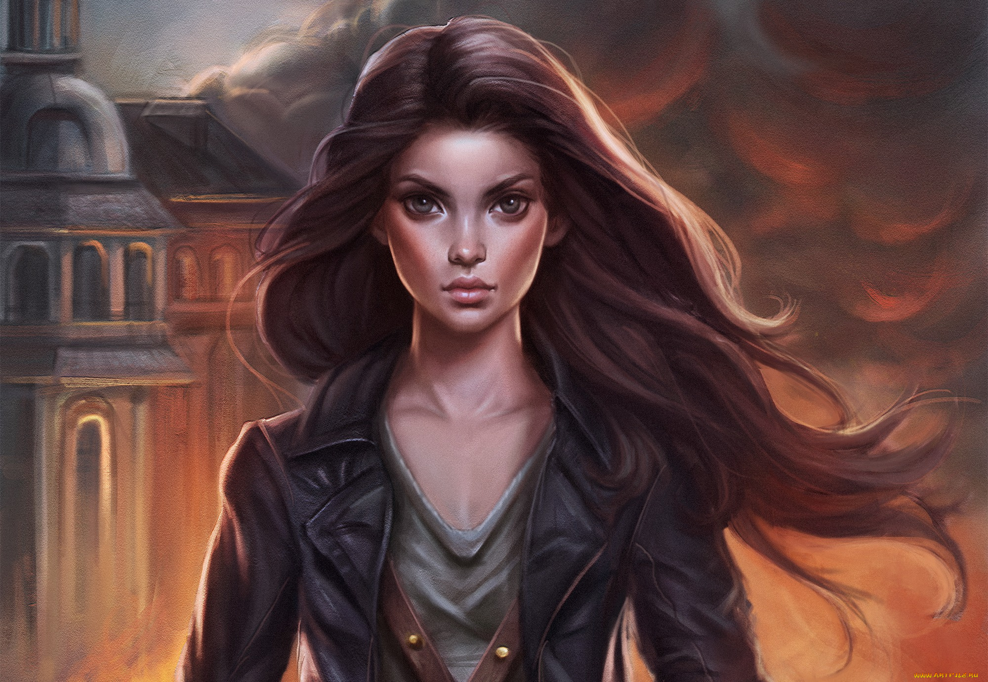 рисованное, люди, девушка, chriskimart