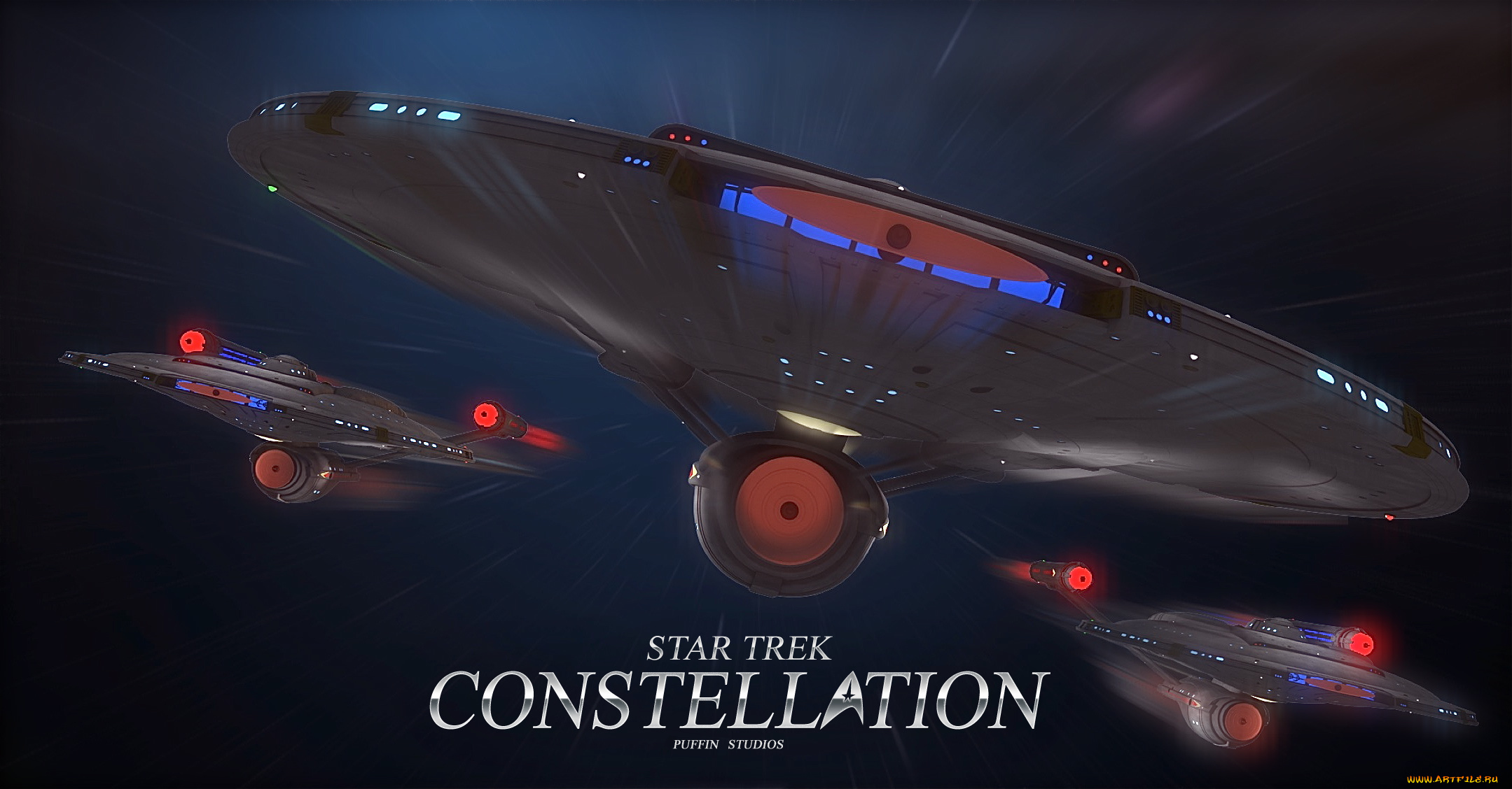 видео, игры, star, trek, constellation, космический, корабль, полет, вселенная