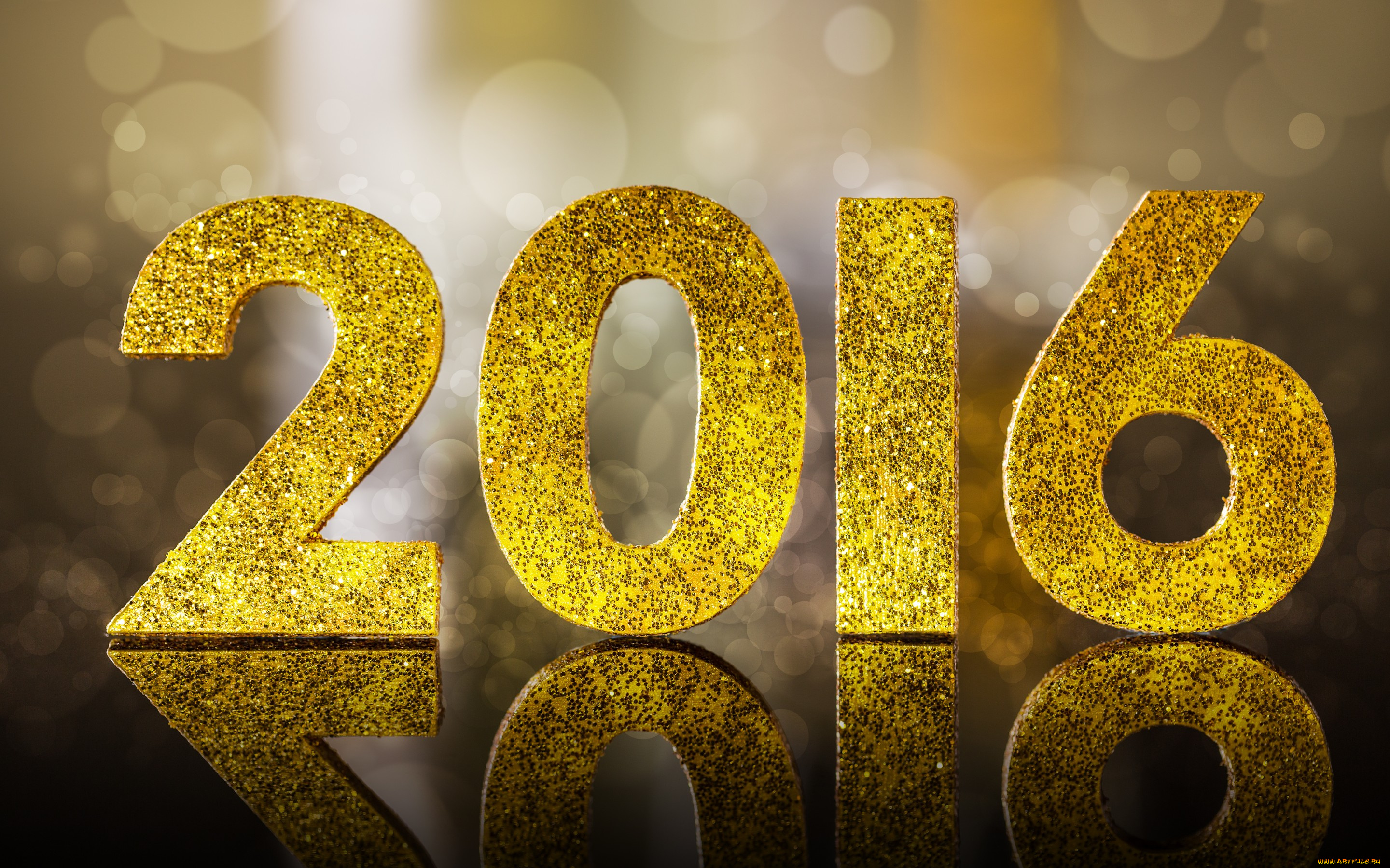 праздничные, -, разное, , новый, год, new, year, golden, glitter, bokeh, новый, год, 2016, happy