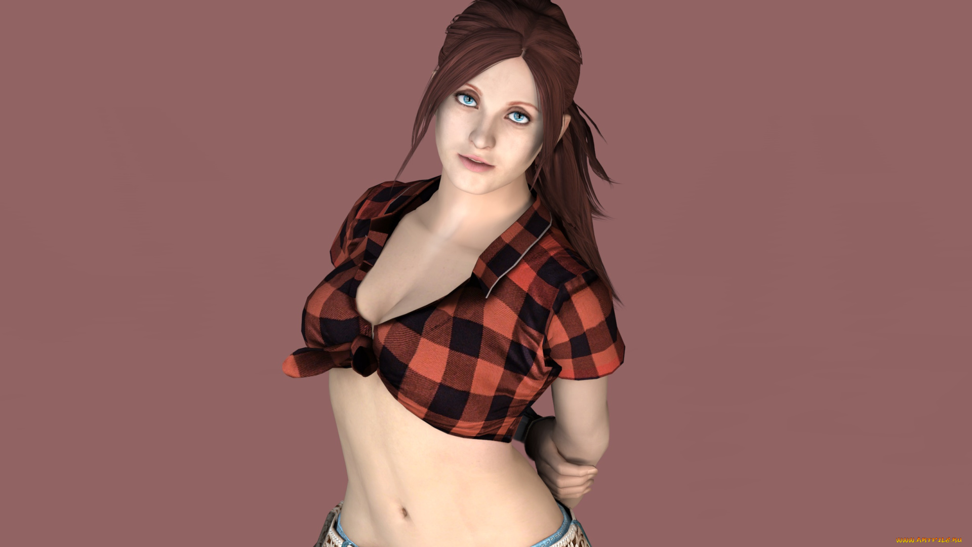 3д, графика, люди, , people, девушка, взгляд, фон