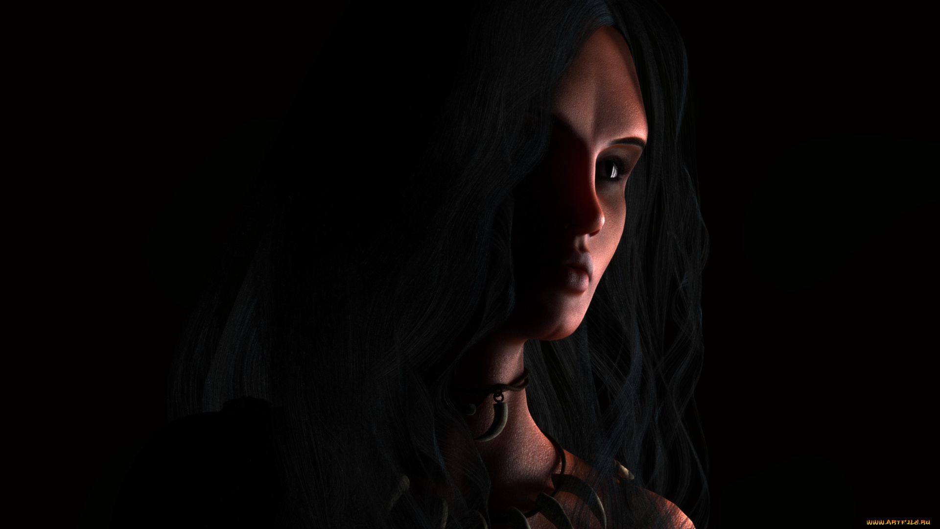 3д, графика, портрет, , portraits, девушка, фон, взгляд