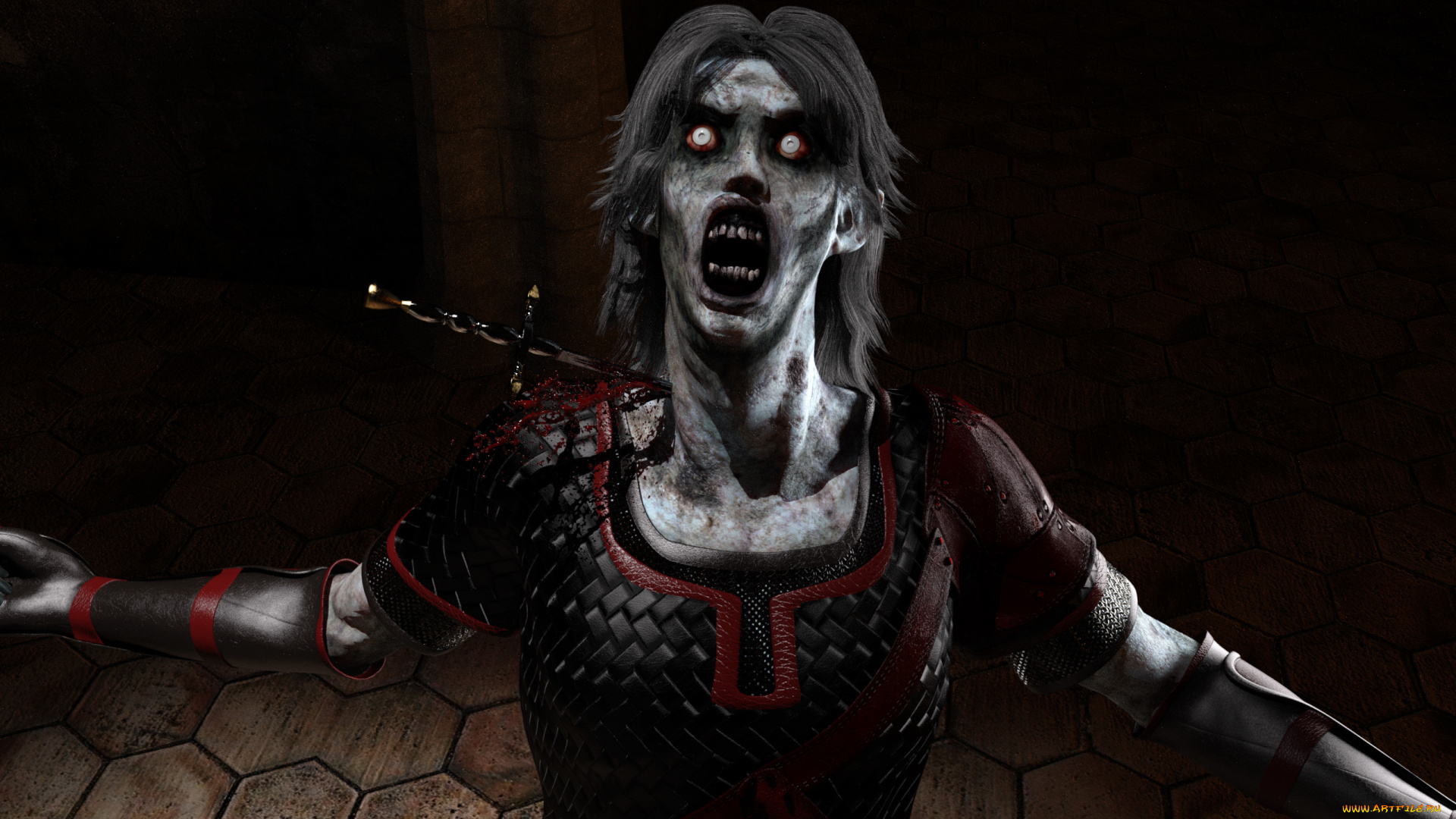 3д, графика, ужас, , horror, зомби