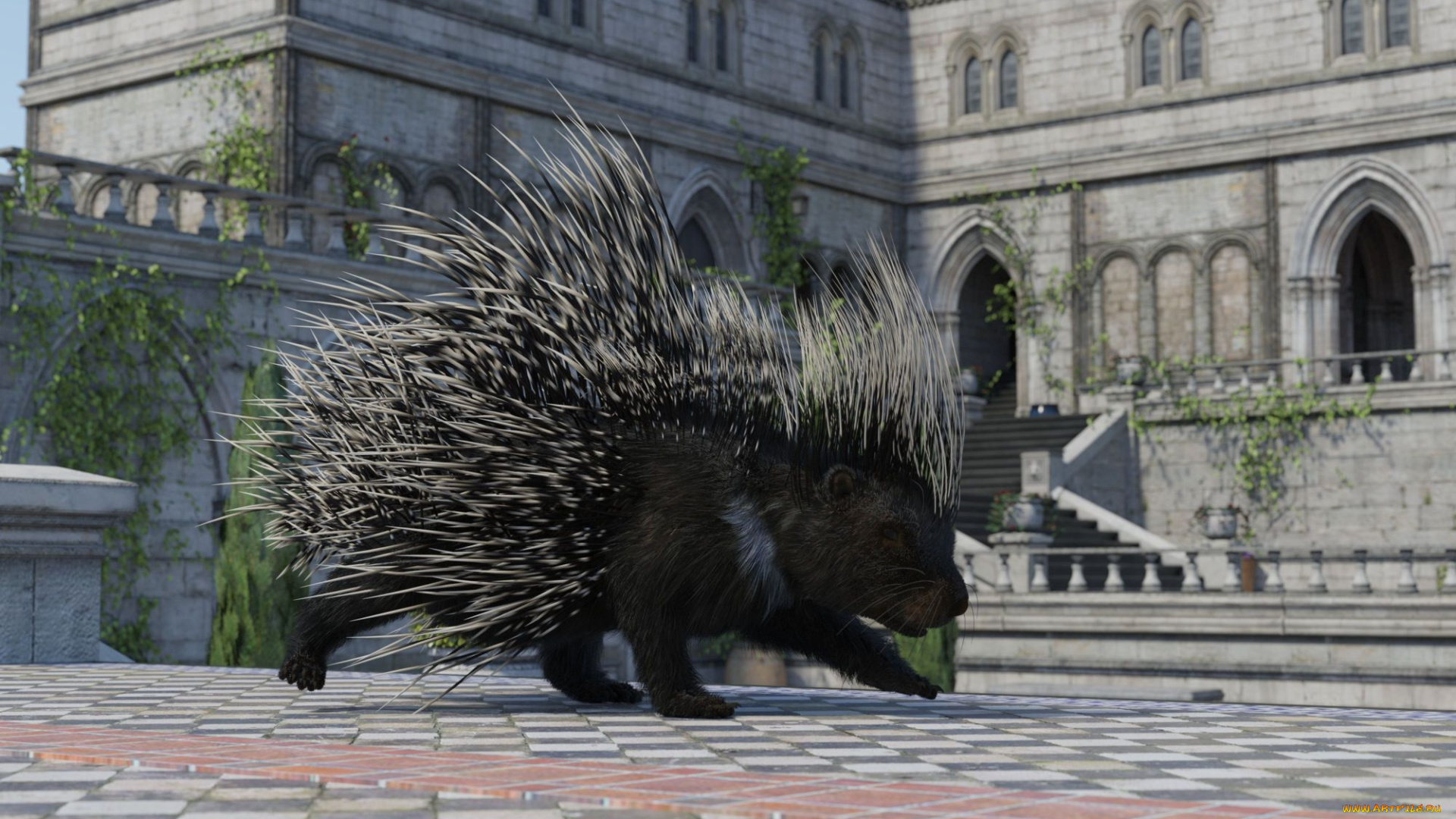 3д, графика, животные, , animals, country