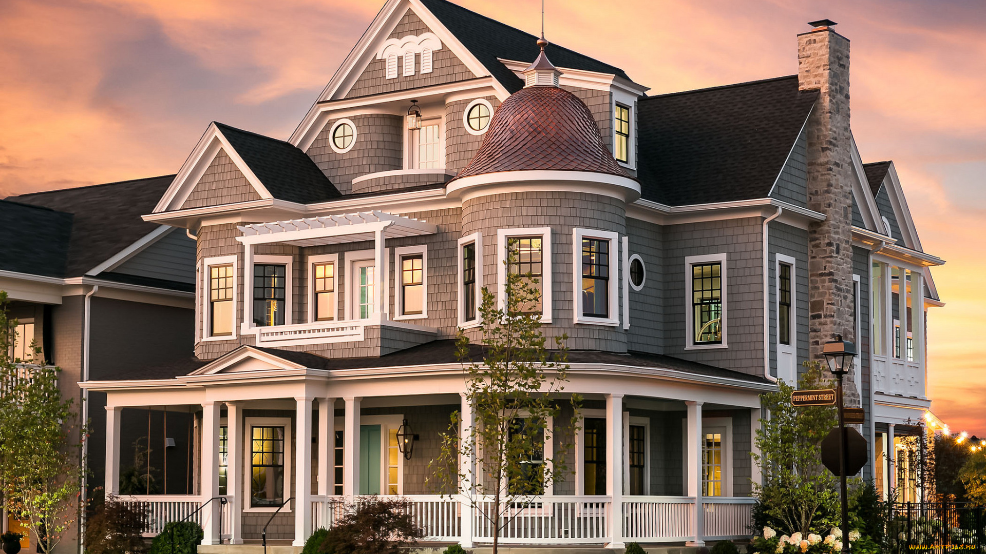 города, -, здания, , дома, особняк