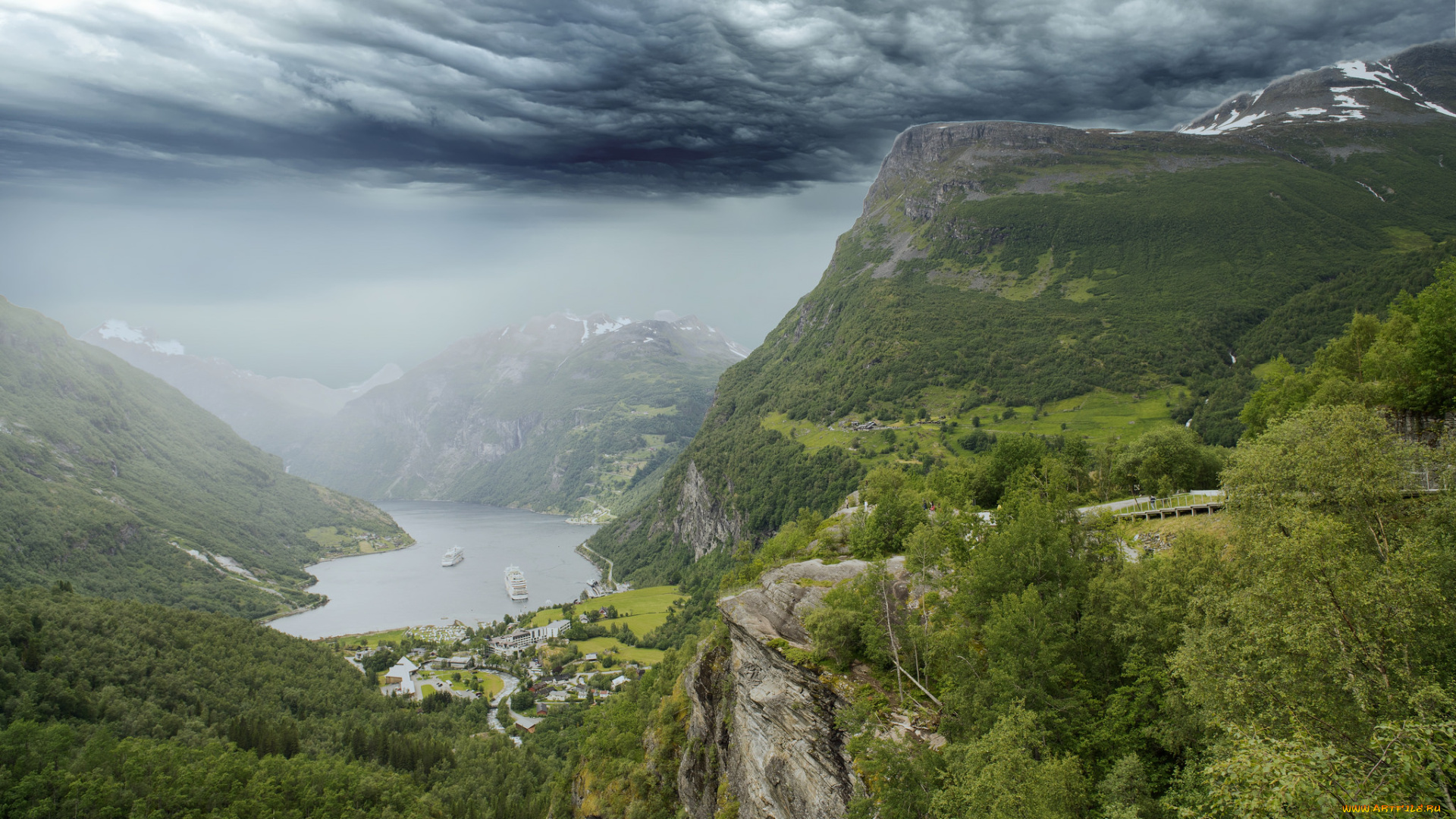 природа, горы, простор