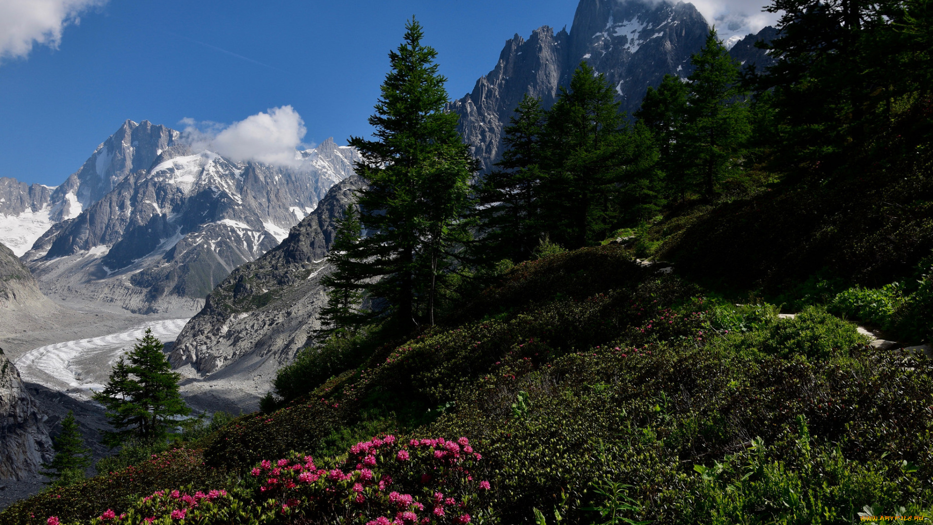 природа, горы, простор