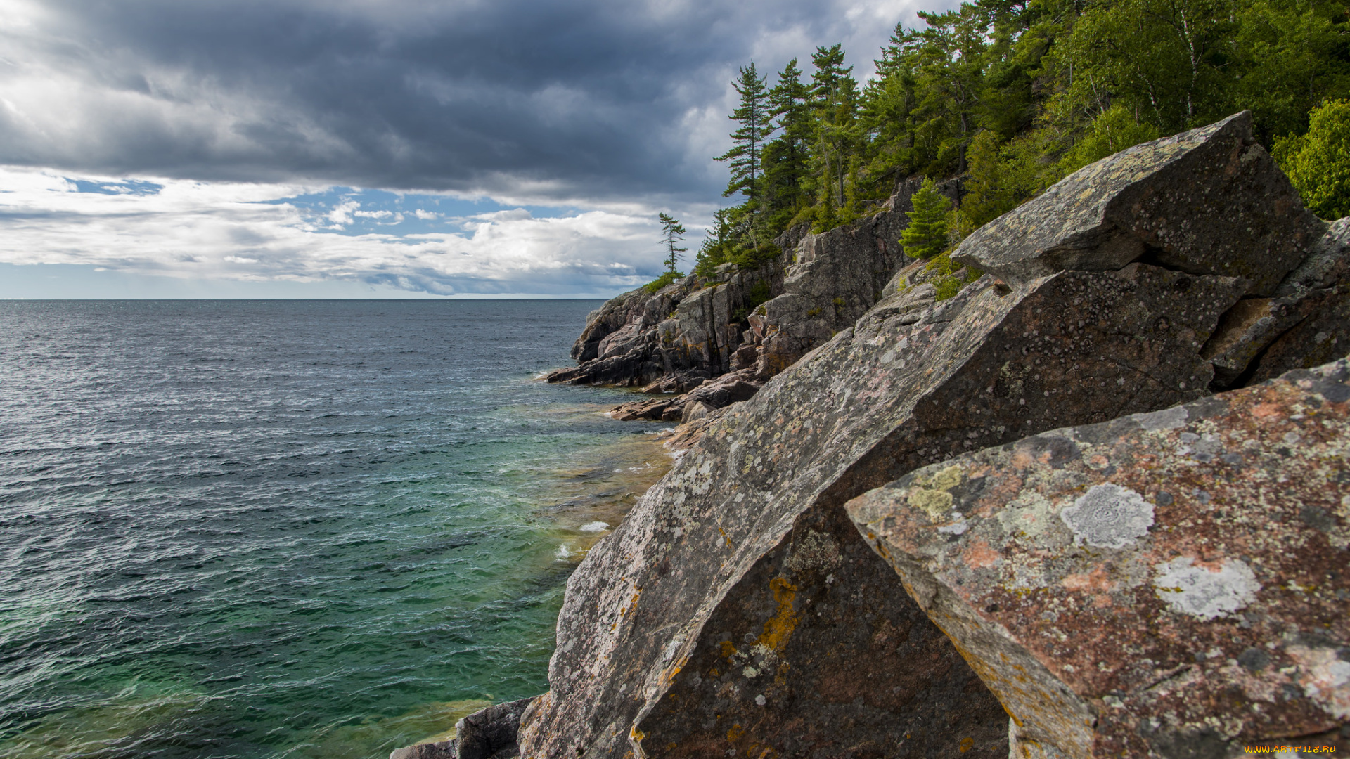 природа, побережье, простор