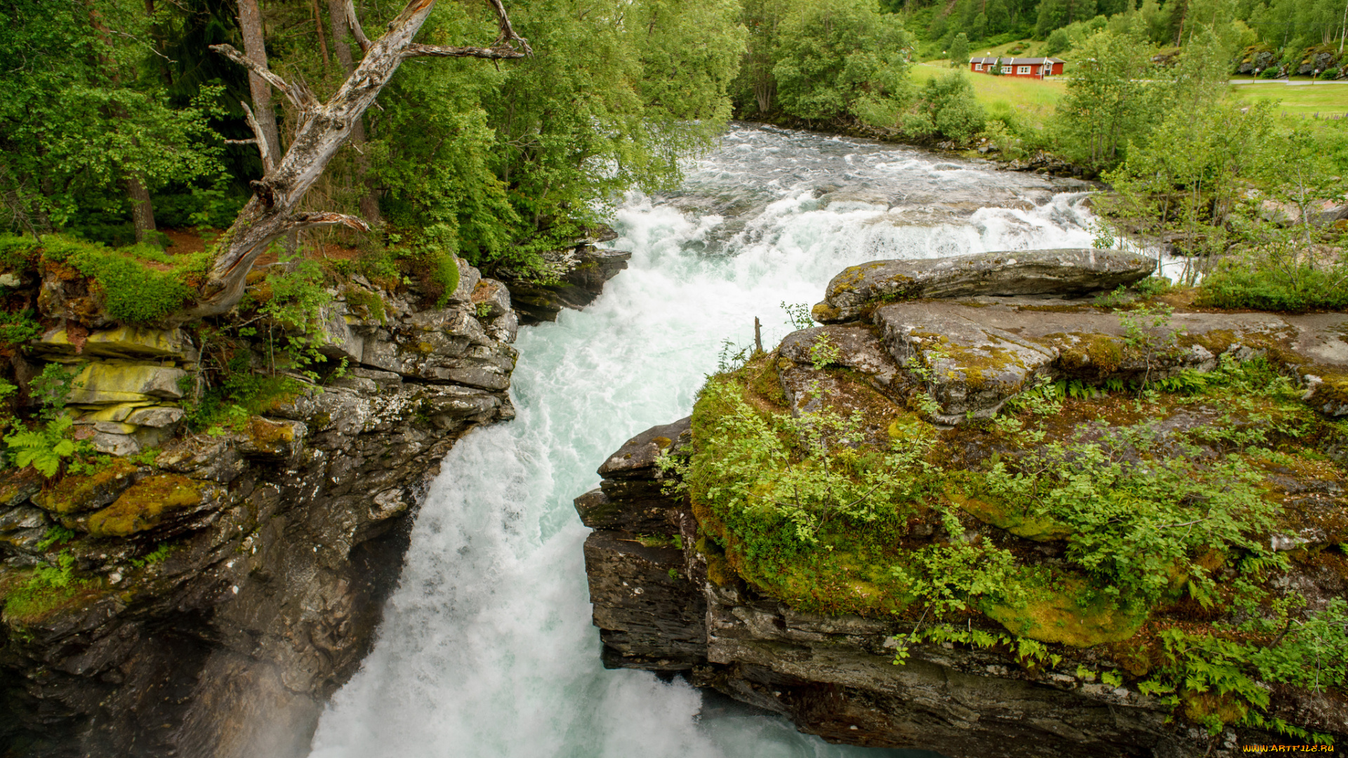 природа, водопады, простор