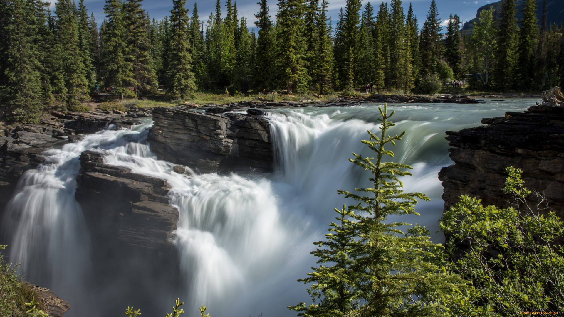 природа, водопады, простор