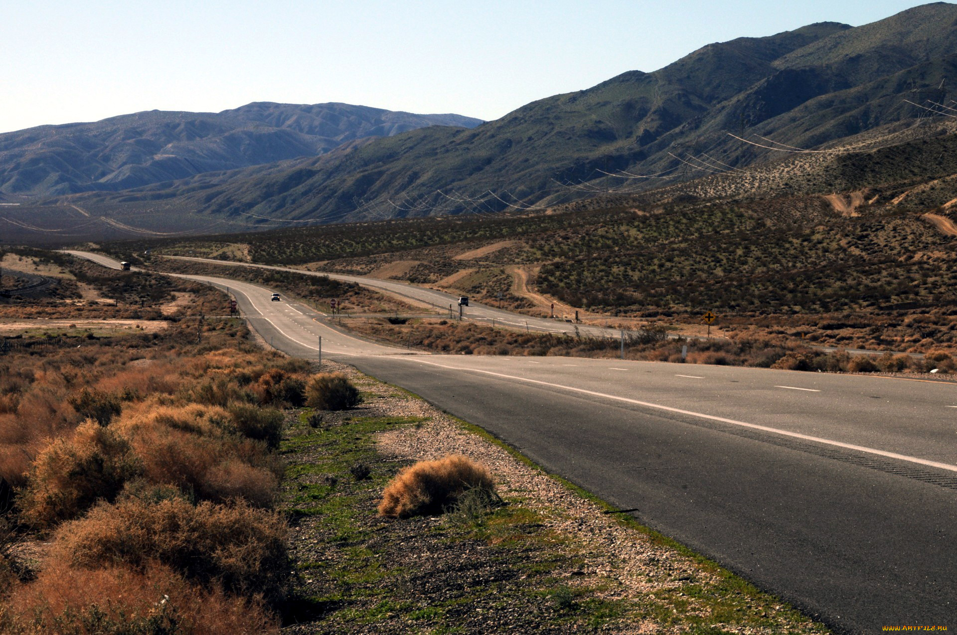 природа, дороги, шоссе, горы