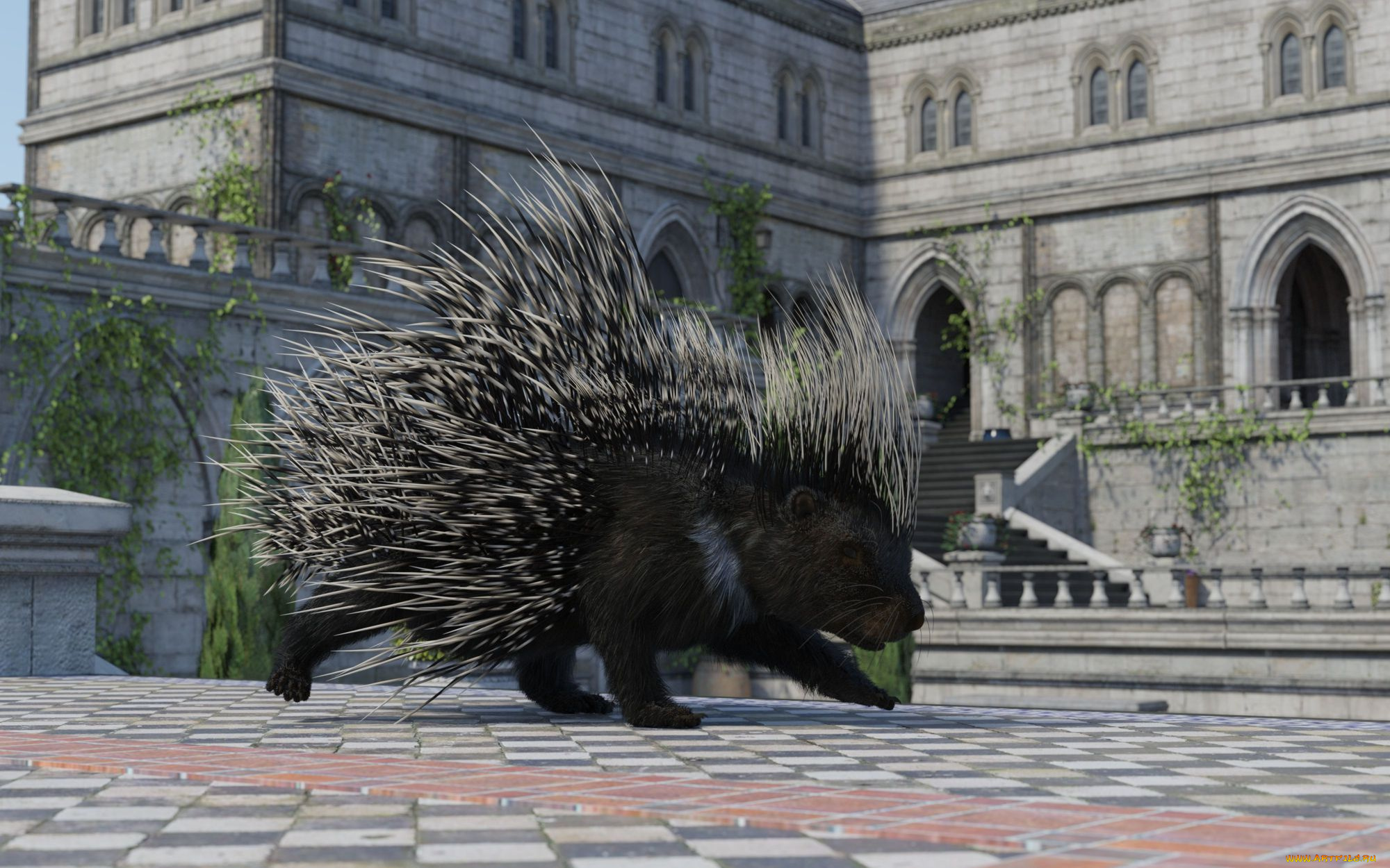 3д, графика, животные, , animals, country