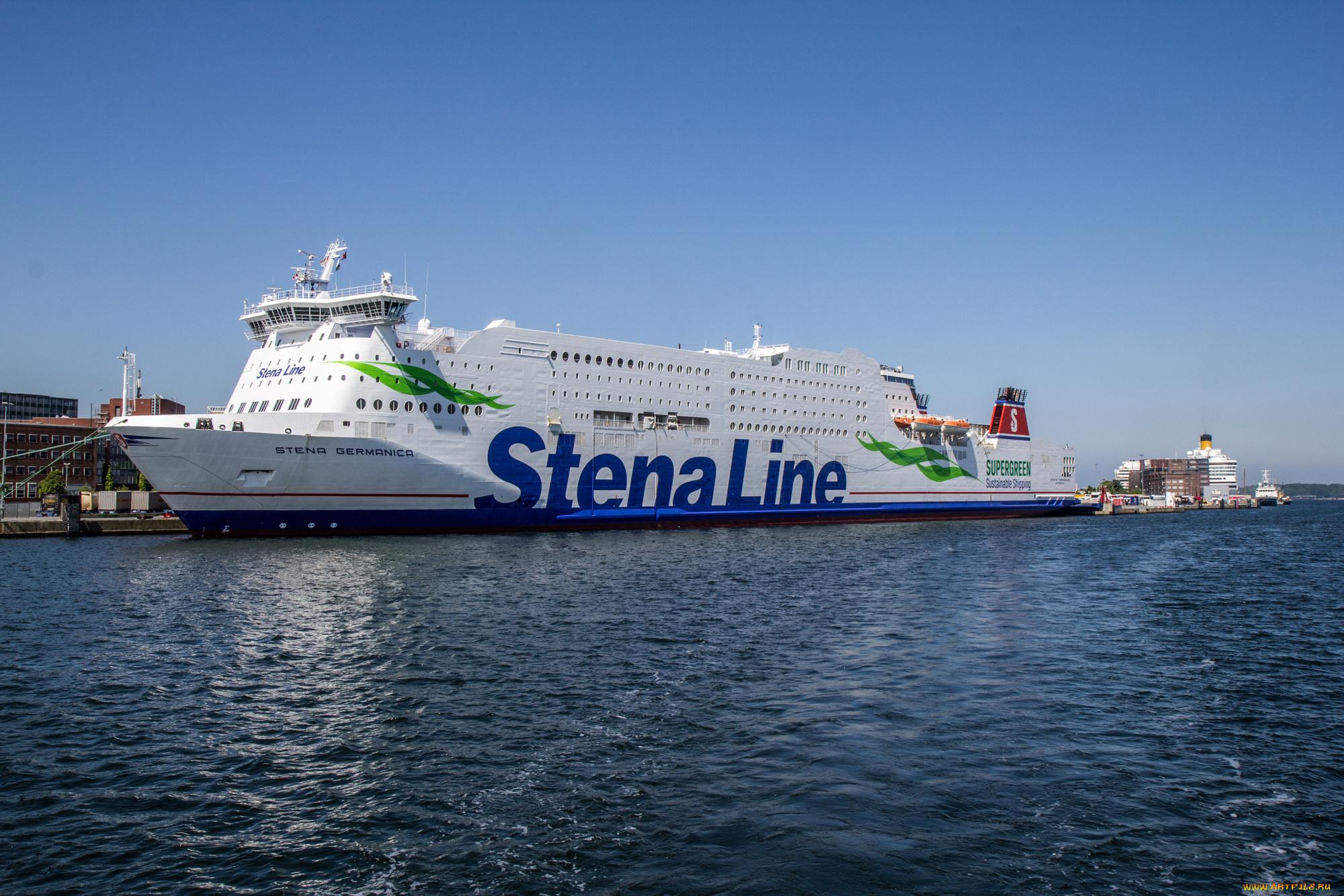 корабли, грузовые, суда, паром