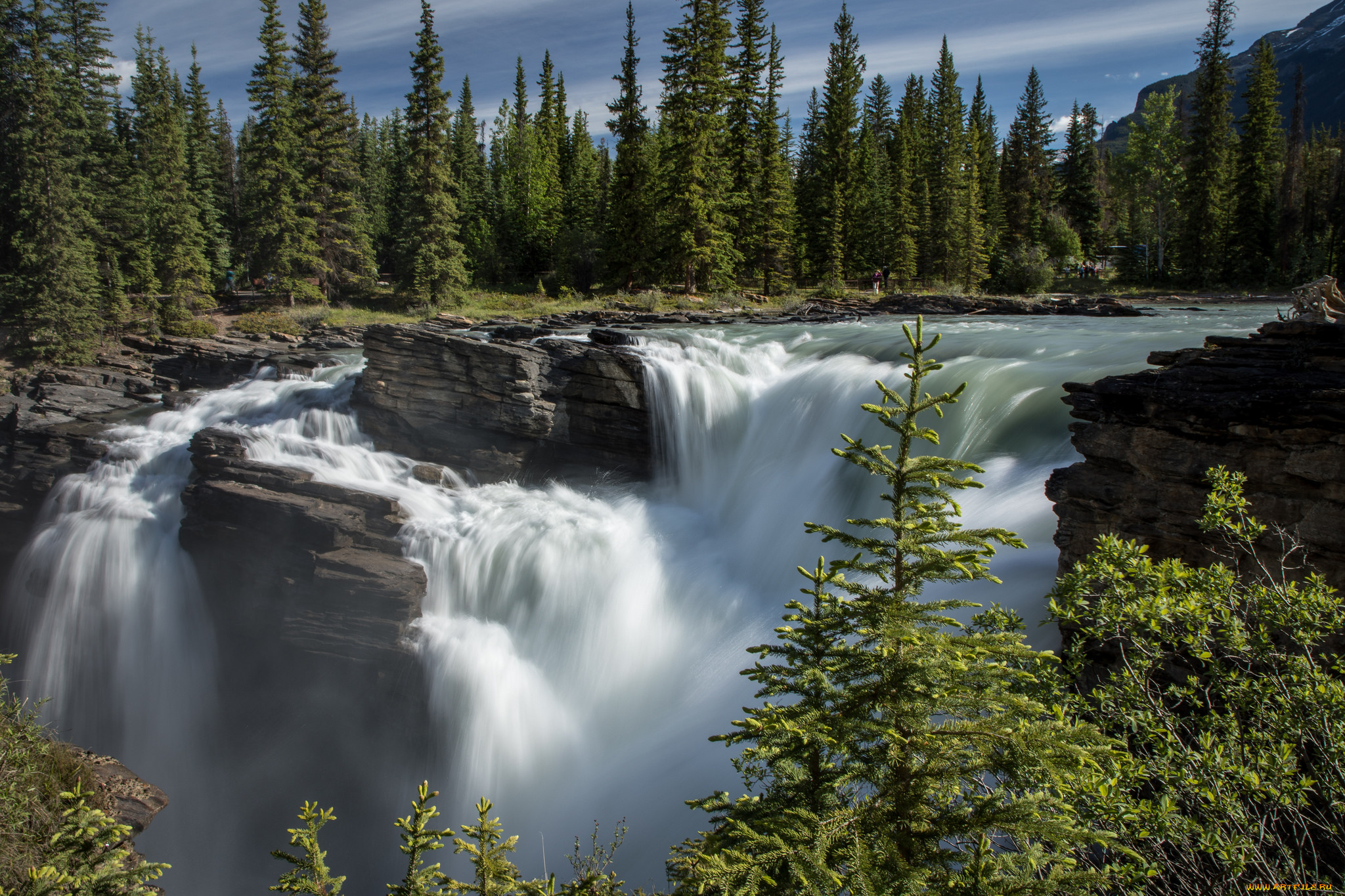 природа, водопады, простор