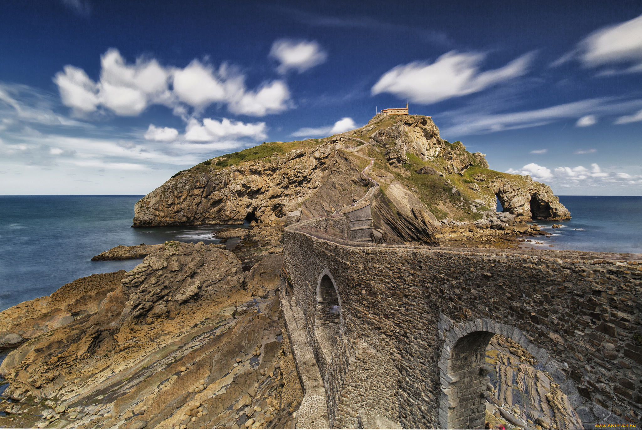 природа, побережье, простор