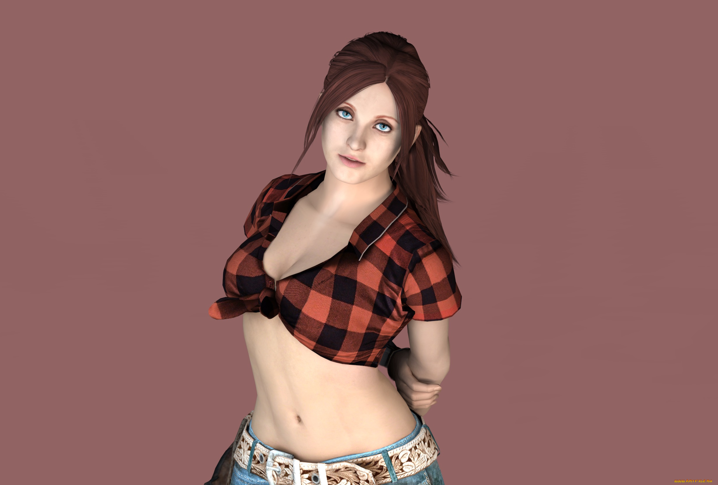 3д, графика, люди, , people, девушка, взгляд, фон