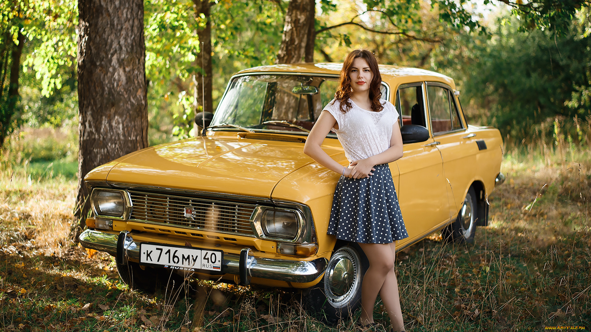 москвич-, 412, автомобили, -авто, с, девушками, девушка, автомобиль, москвич-, 412