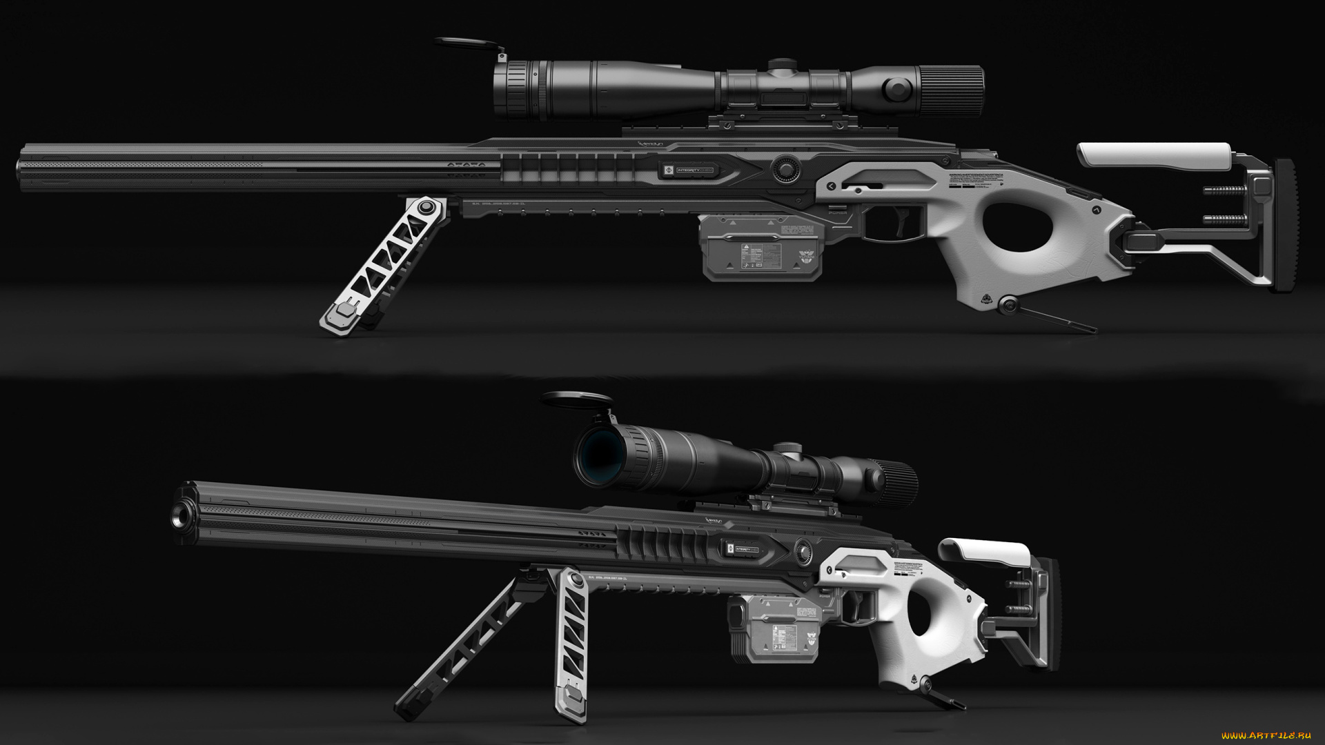 оружие, снайперская, винтовка, фон, автомат
