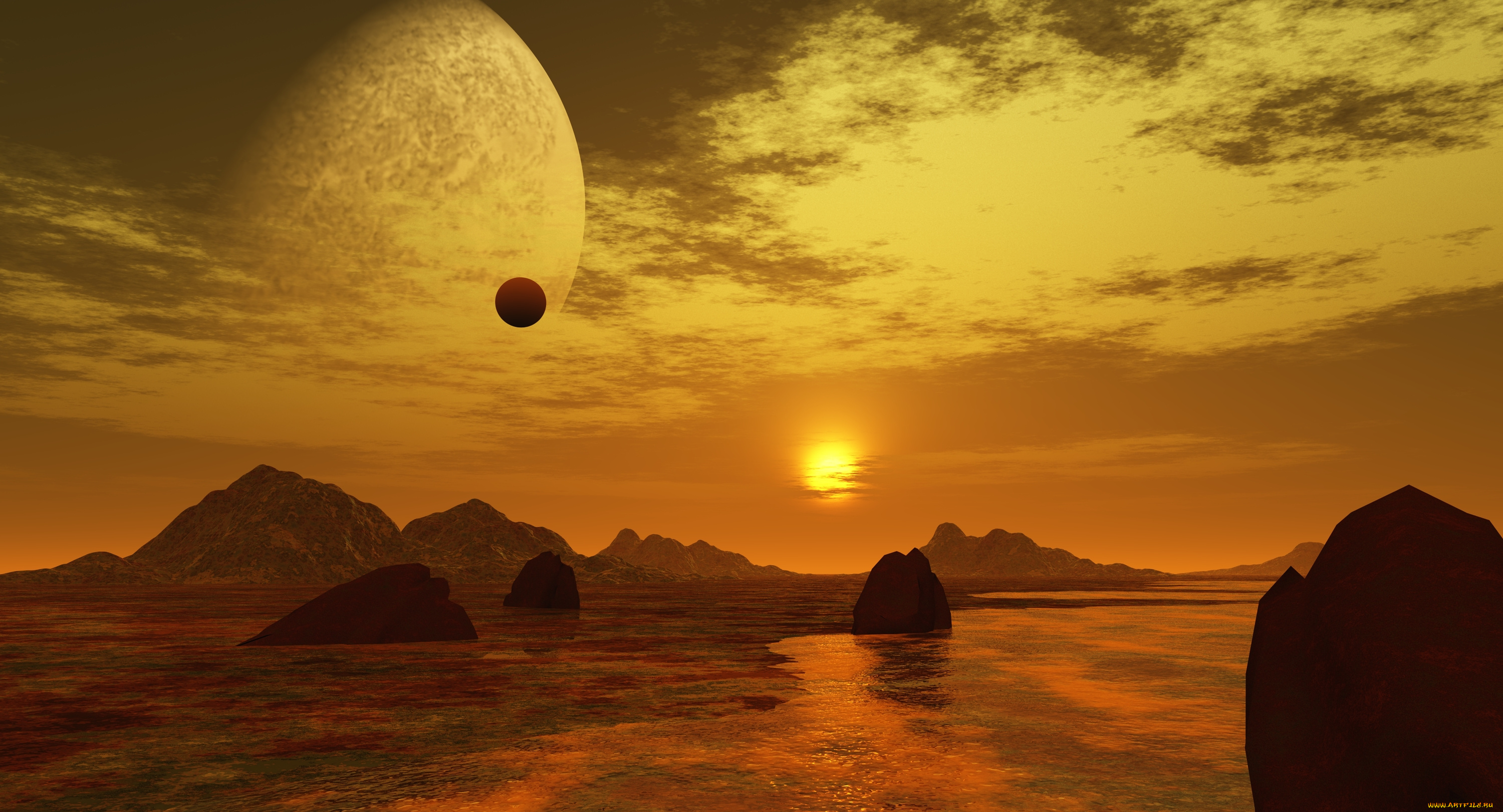 3д, графика, атмосфера, настроение, , atmosphere, , , mood, , поверхность, планета