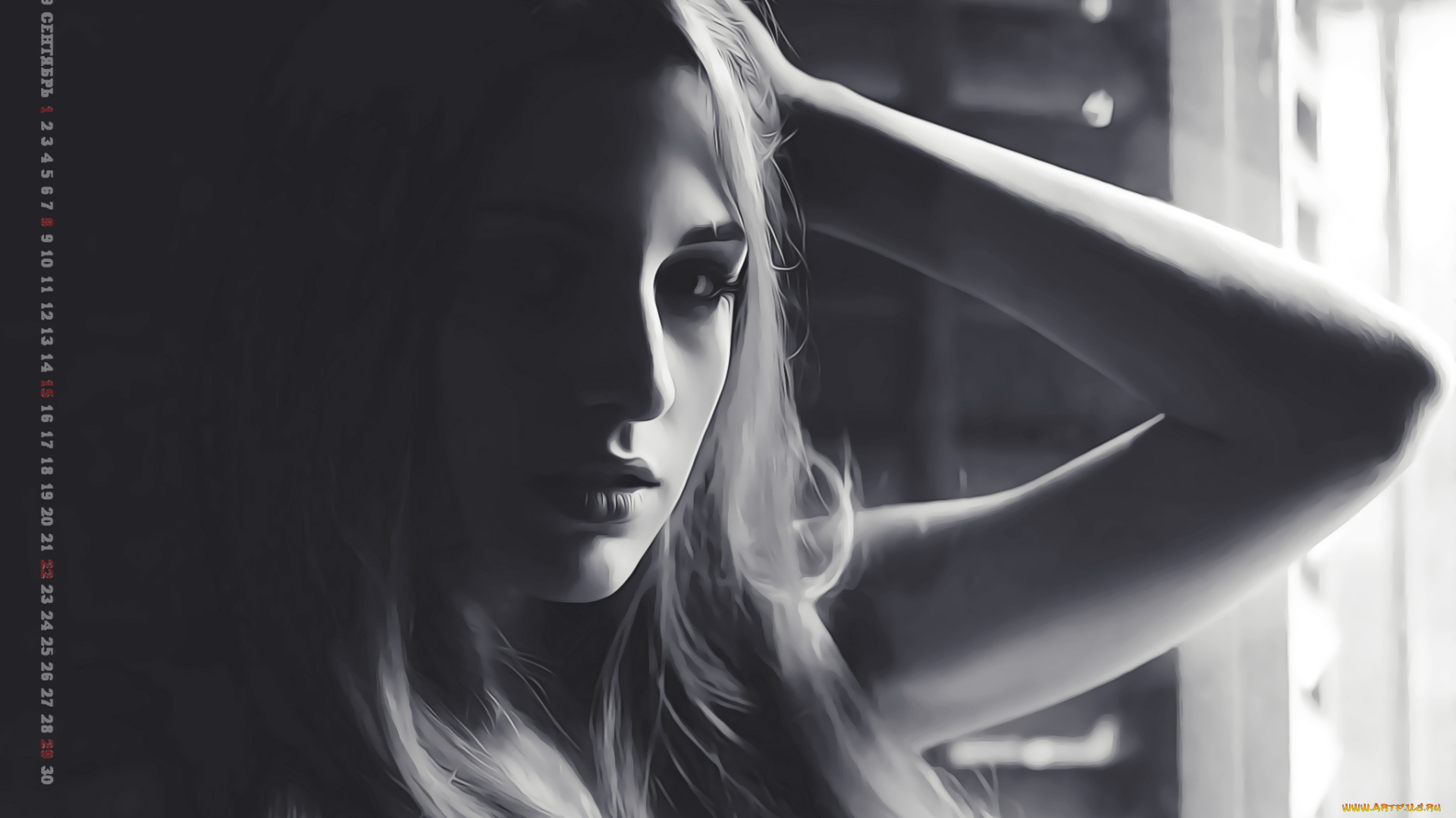 календари, компьютерный, дизайн, calendar, женщина, взгляд, лицо, девушка, 2019