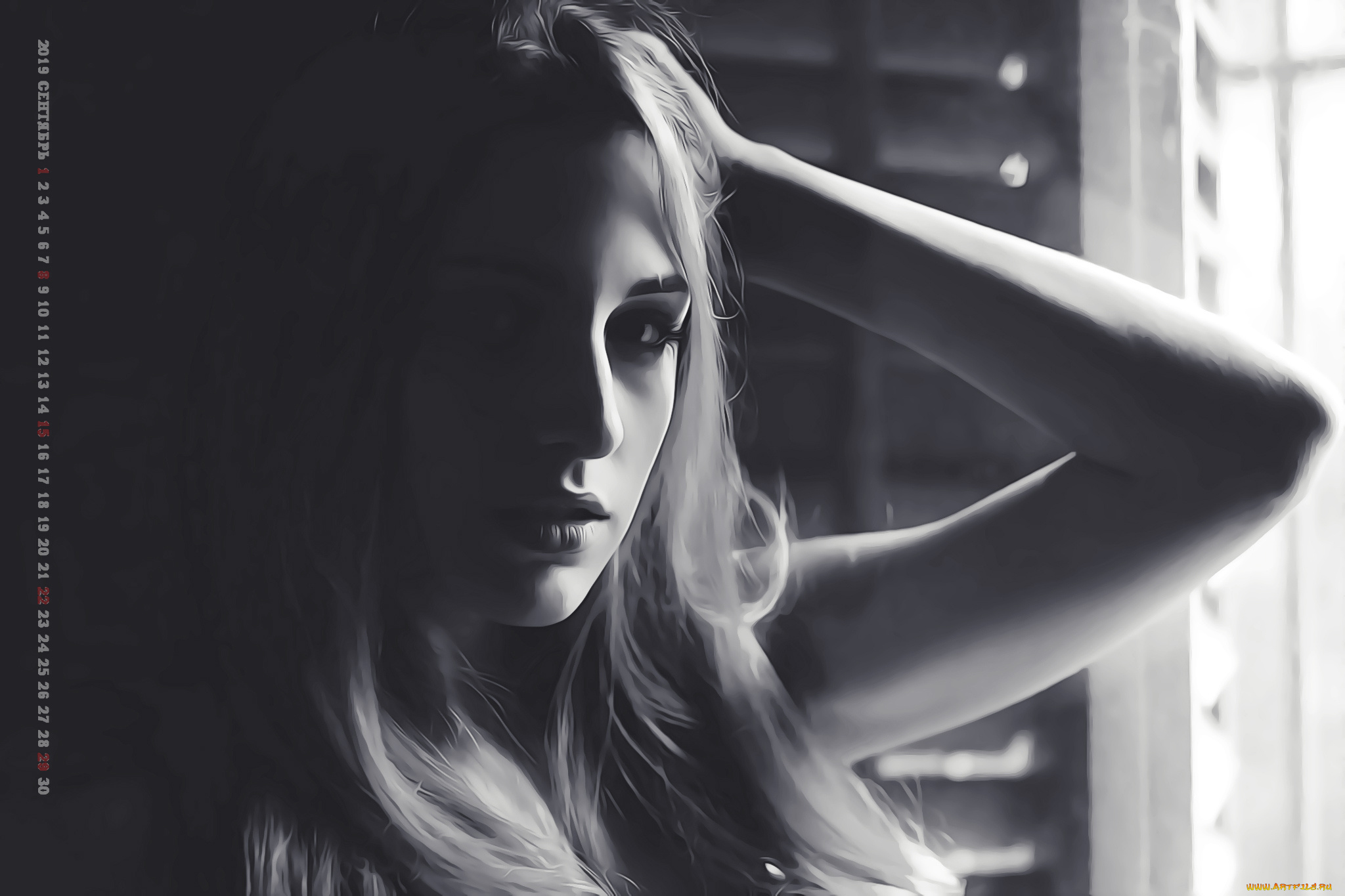 календари, компьютерный, дизайн, calendar, женщина, взгляд, лицо, девушка, 2019