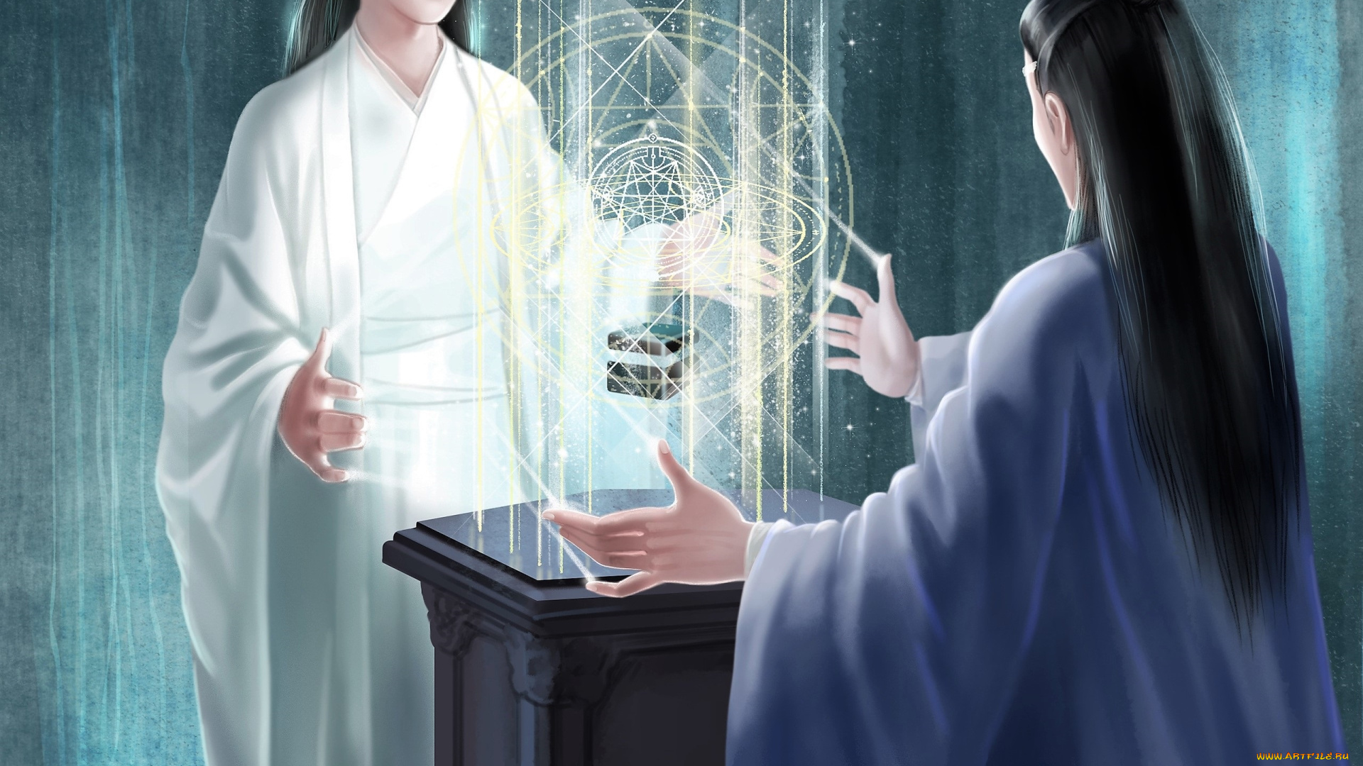 рисованное, кино, , мультфильмы, лань, ванцзы, сичень, магия, коробочка