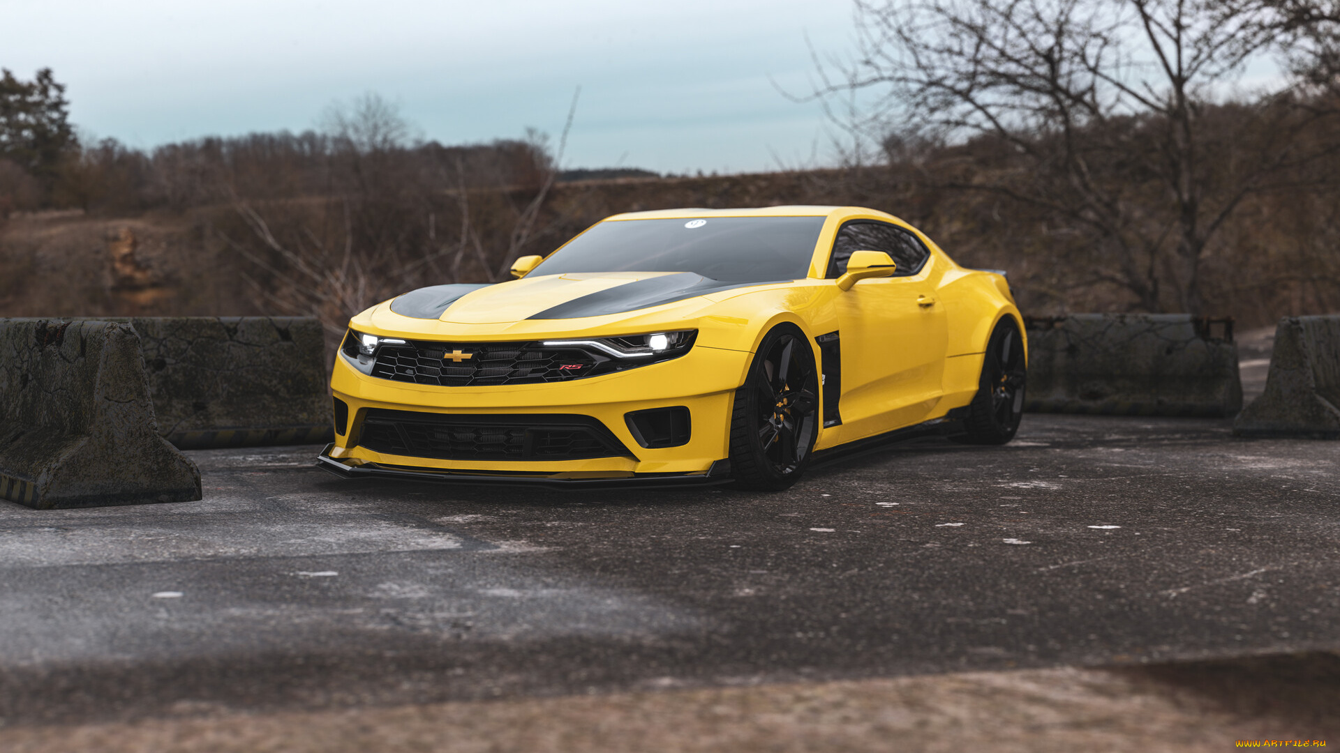 chevrolet, camaro, rs, bumble, bee, new, vision, автомобили, 3д, chevrolet, camaro, rs, bumble, bee, new, vision