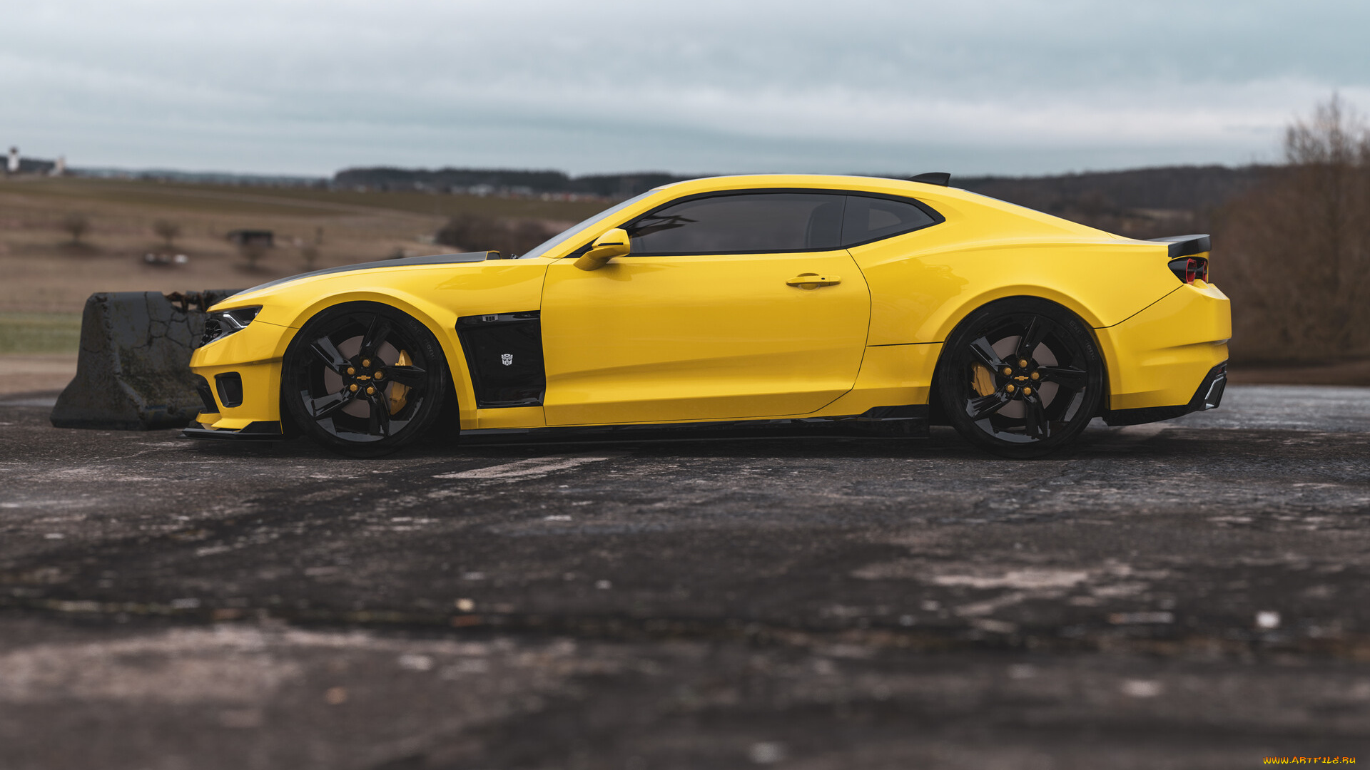 chevrolet, camaro, rs, bumble, bee, new, vision, автомобили, 3д, chevrolet, camaro, rs, bumble, bee, new, vision