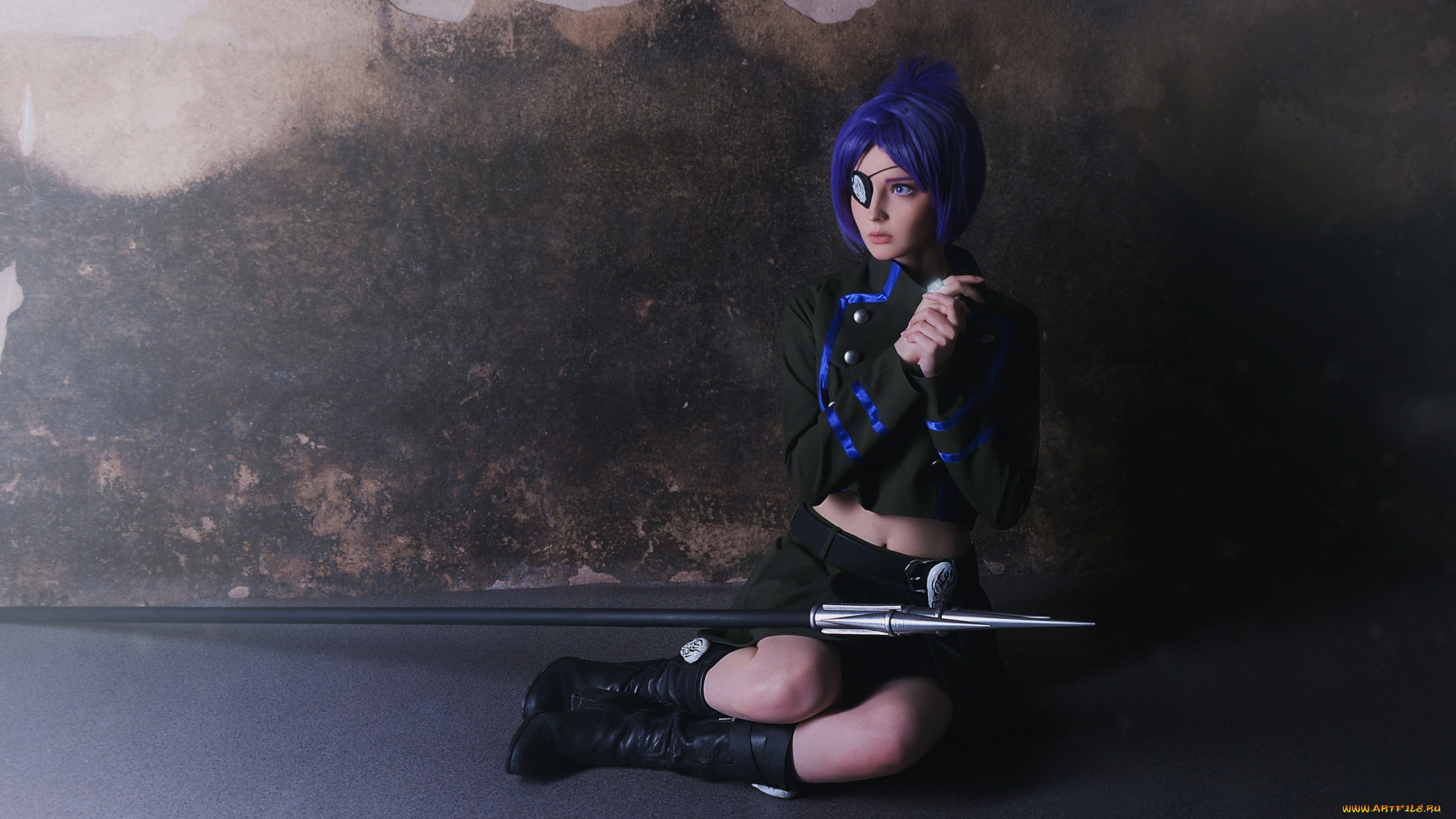 девушки, kirdjava, образ, костюм, оружие, пещера