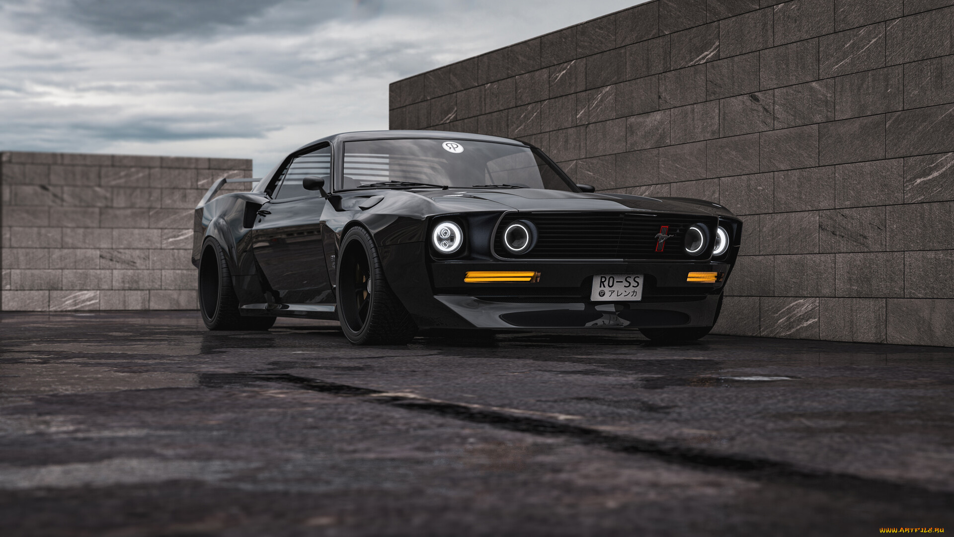 ford, mustang, boss, 429, hypnotizer, автомобили, 3д, ford, mustang, boss, 429, hypnotizer