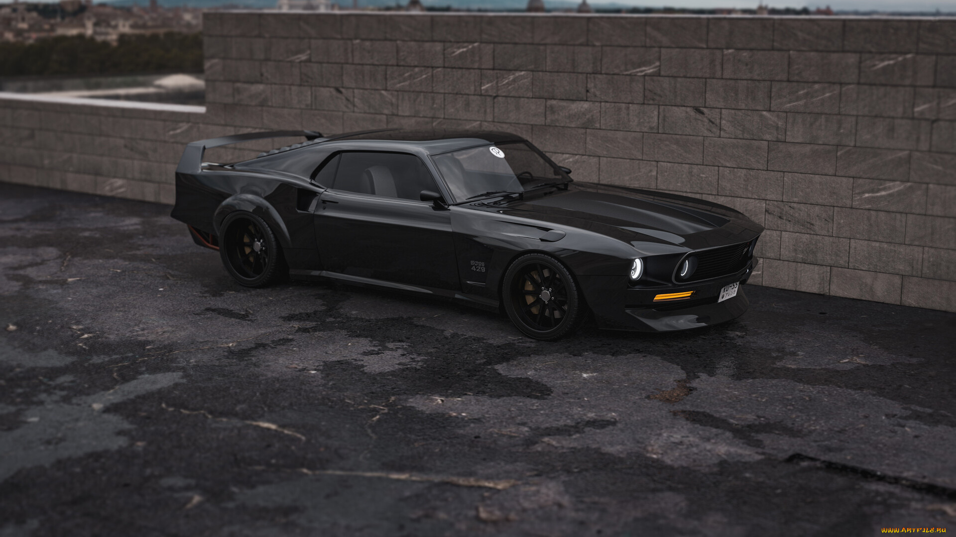 ford, mustang, boss, 429, hypnotizer, автомобили, 3д, ford, mustang, boss, 429, hypnotizer