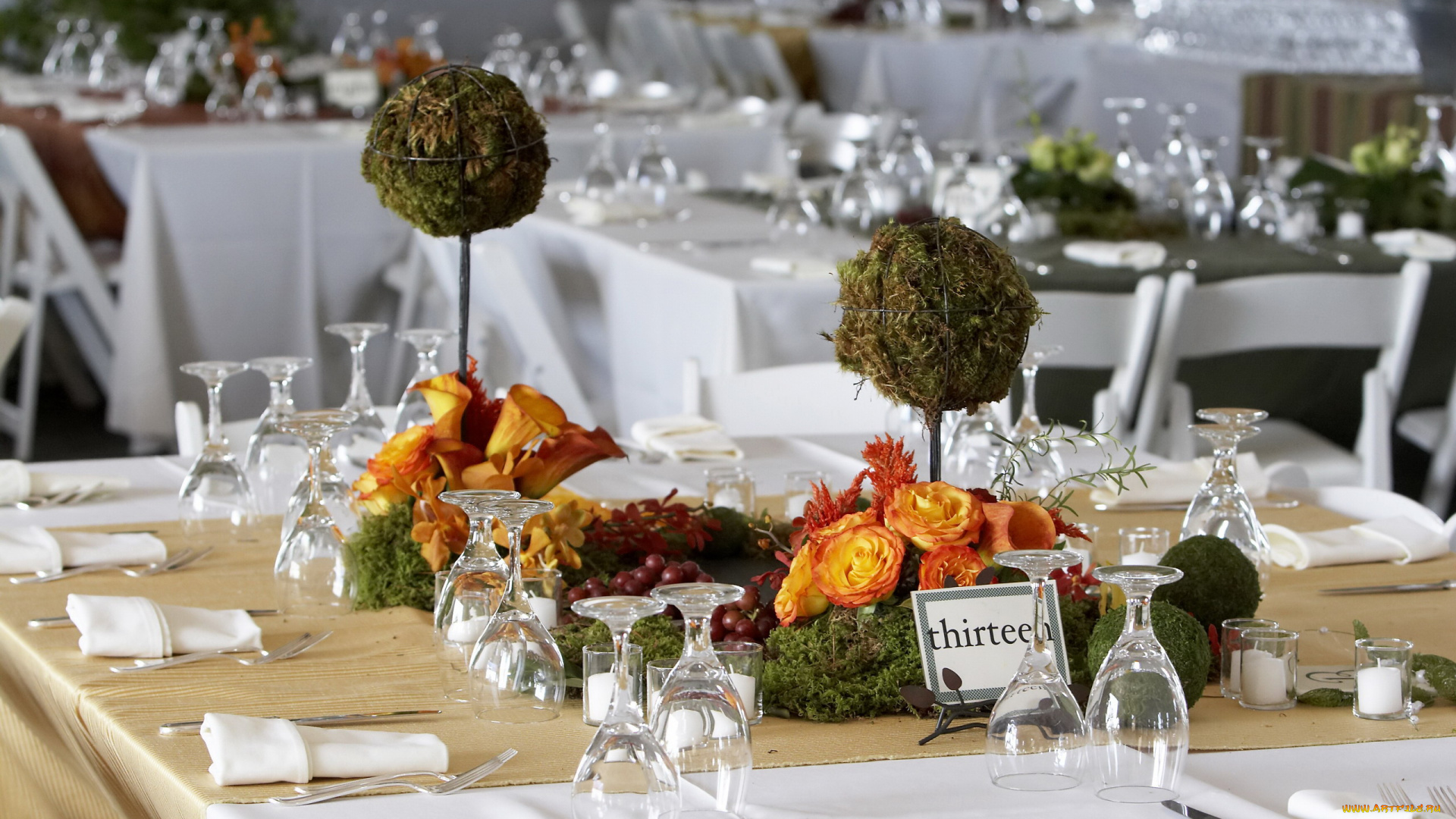 интерьер, декор, , отделка, , сервировка, букеты, сервировка, бокалы, приборы