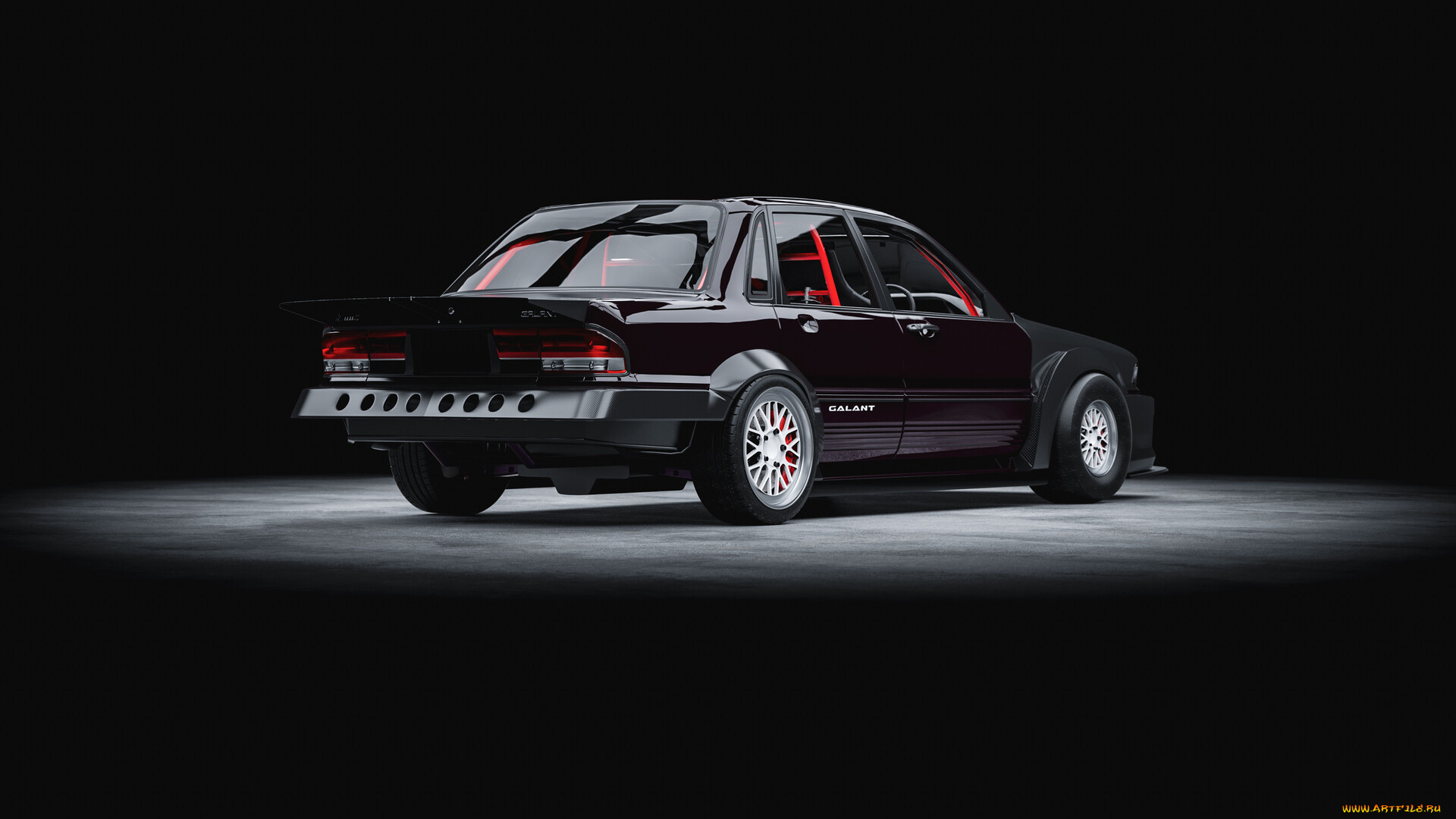 mitsubishi, galant, 6g, dragster, rwd, автомобили, 3д, mitsubishi, galant, 6g, dragster, rwd