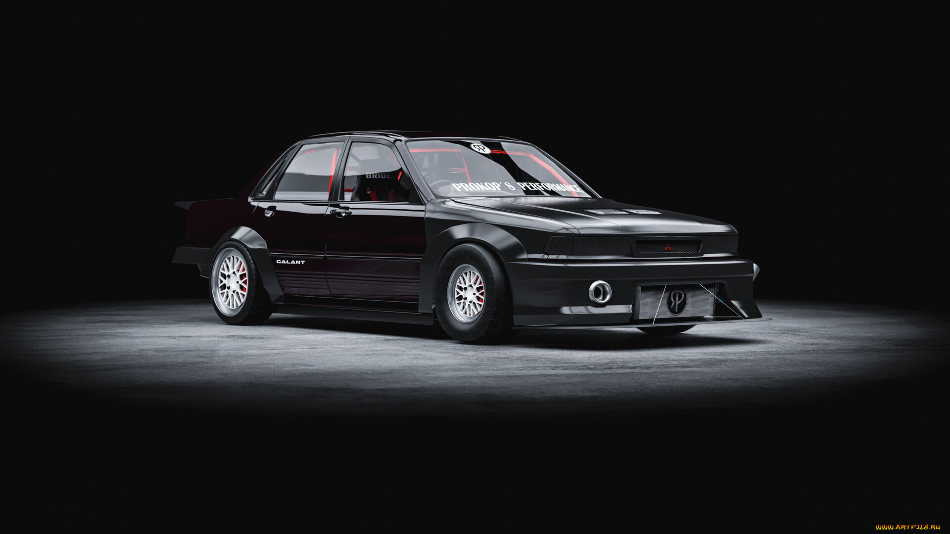 mitsubishi, galant, 6g, dragster, rwd, автомобили, 3д, mitsubishi, galant, 6g, dragster, rwd