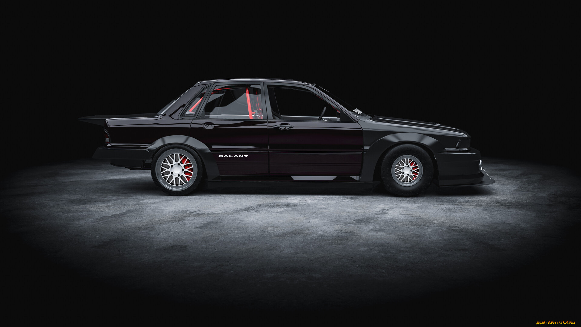 mitsubishi, galant, 6g, dragster, rwd, автомобили, 3д, mitsubishi, galant, 6g, dragster, rwd