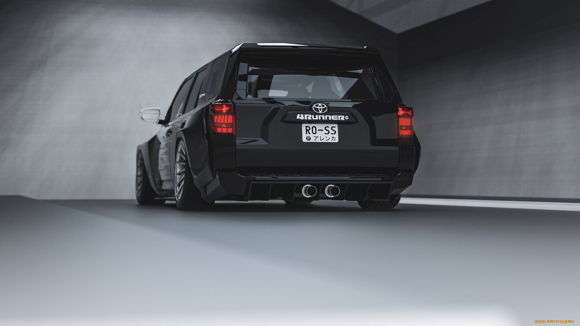 toyota, land, cruiser, 4-runner, slammed, widebody, автомобили, 3д, toyota, land, cruiser, 4-runner, slammed, widebody