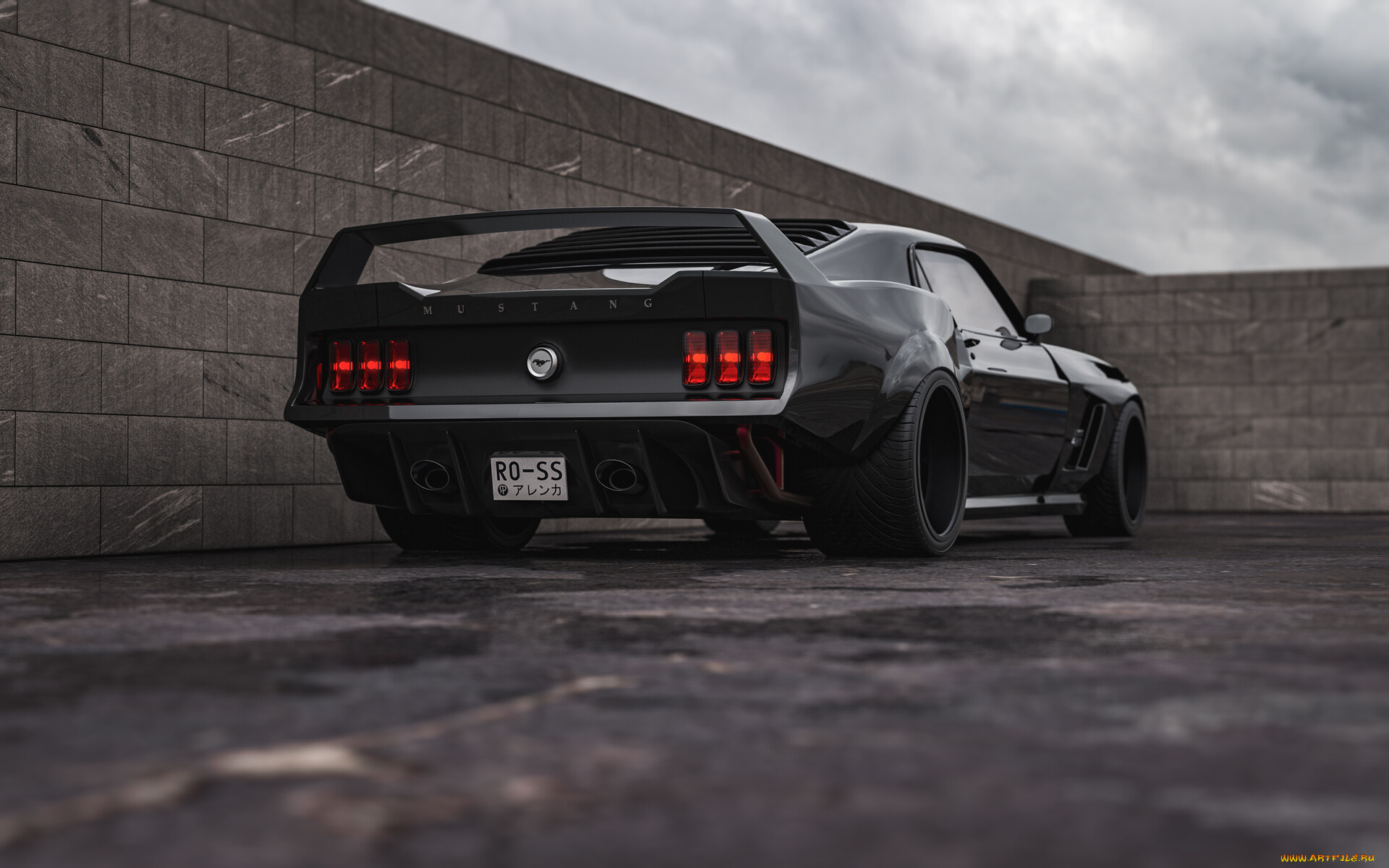 ford, mustang, boss, 429, hypnotizer, автомобили, 3д, ford, mustang, boss, 429, hypnotizer