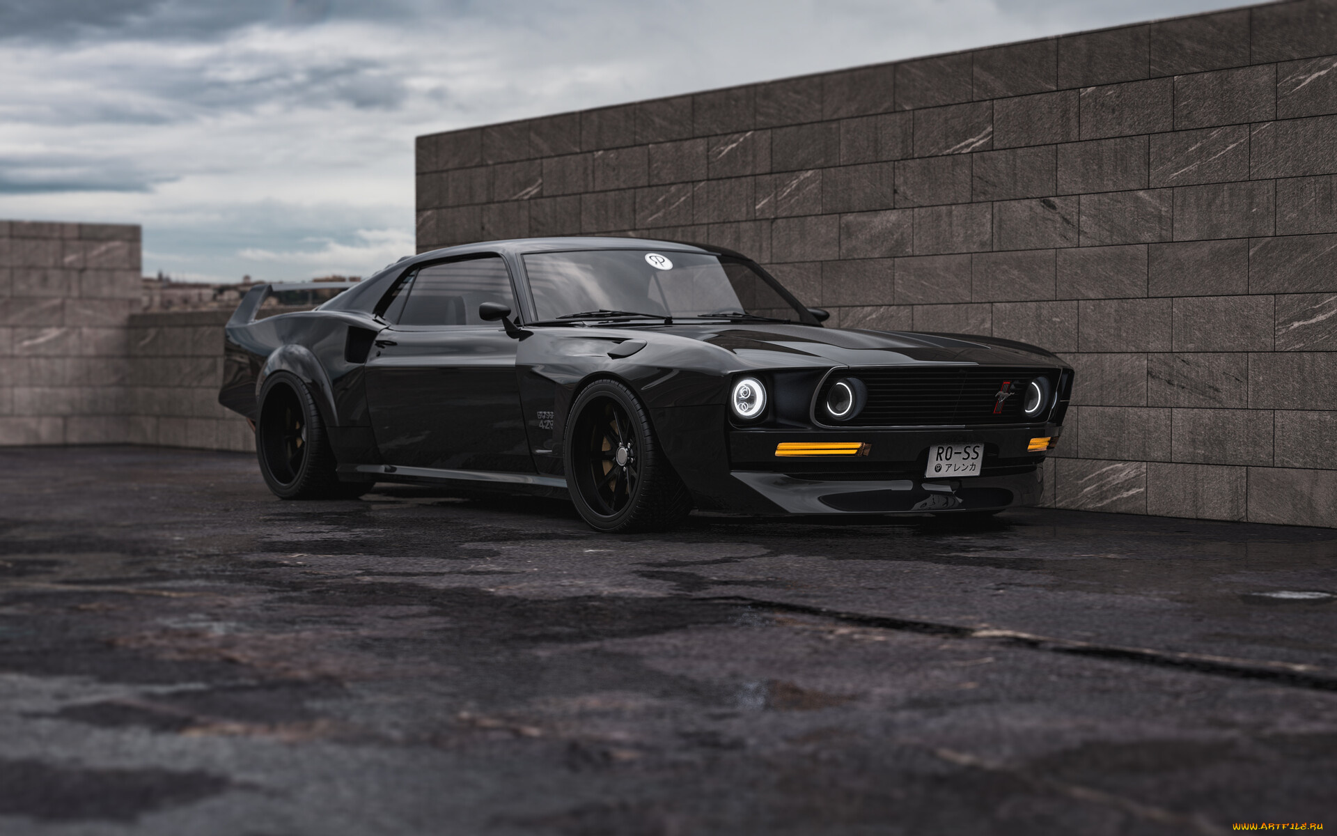 ford, mustang, boss, 429, hypnotizer, автомобили, 3д, ford, mustang, boss, 429, hypnotizer