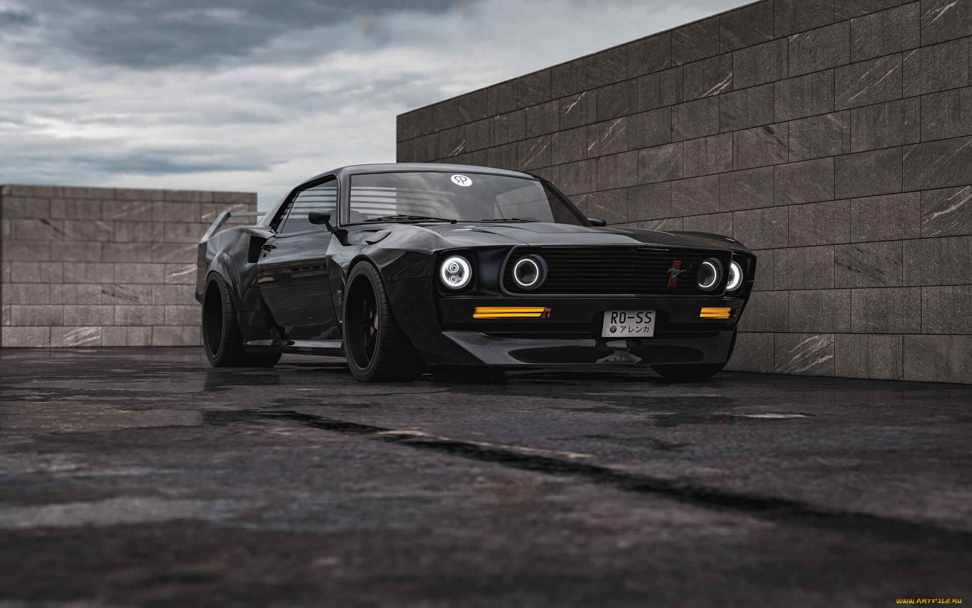 ford, mustang, boss, 429, hypnotizer, автомобили, 3д, ford, mustang, boss, 429, hypnotizer