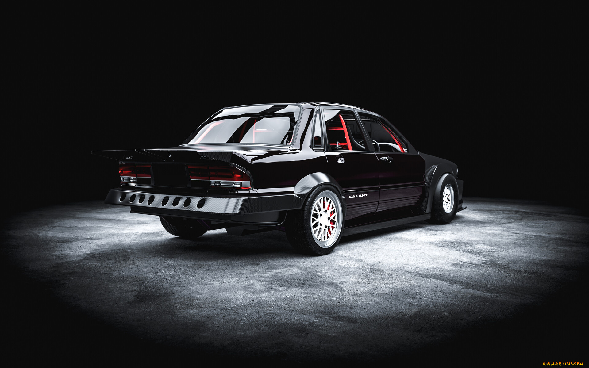 mitsubishi, galant, 6g, dragster, rwd, автомобили, 3д, mitsubishi, galant, 6g, dragster, rwd