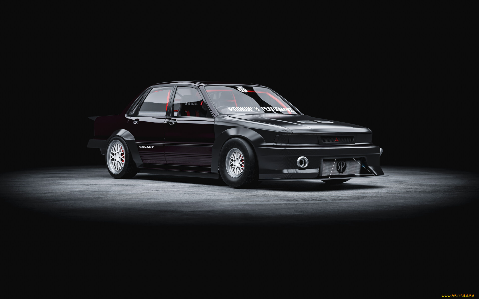 mitsubishi, galant, 6g, dragster, rwd, автомобили, 3д, mitsubishi, galant, 6g, dragster, rwd