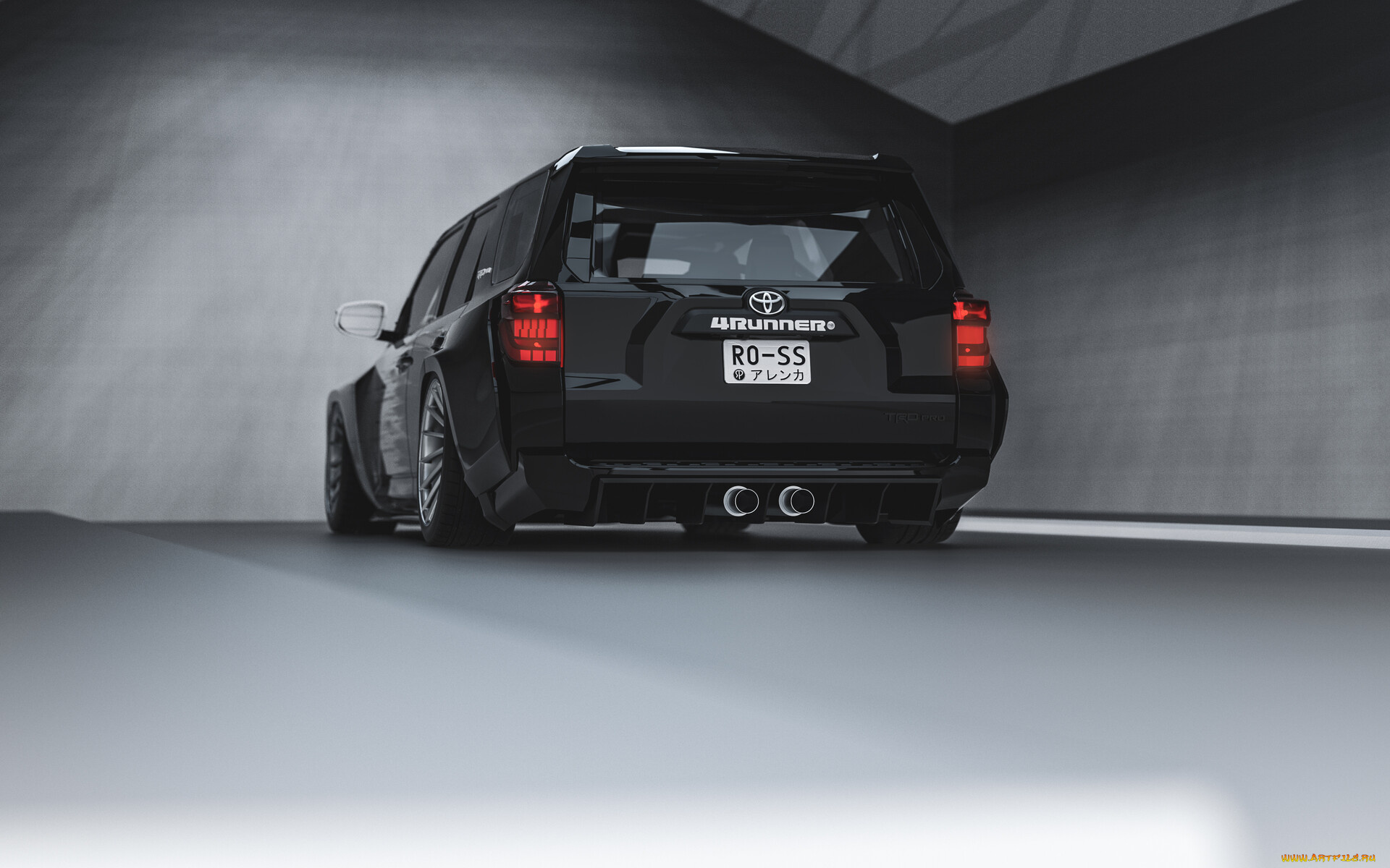 toyota, land, cruiser, 4-runner, slammed, widebody, автомобили, 3д, toyota, land, cruiser, 4-runner, slammed, widebody