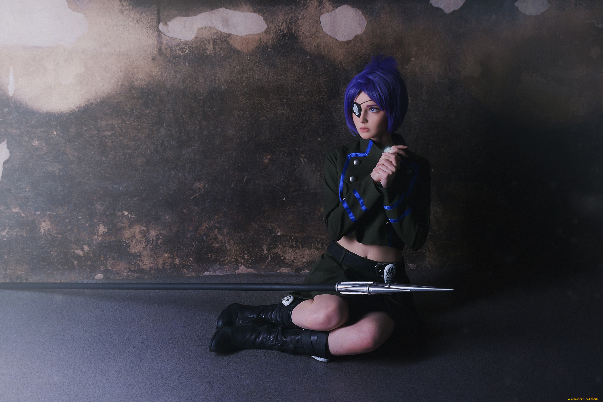 девушки, kirdjava, образ, костюм, оружие, пещера